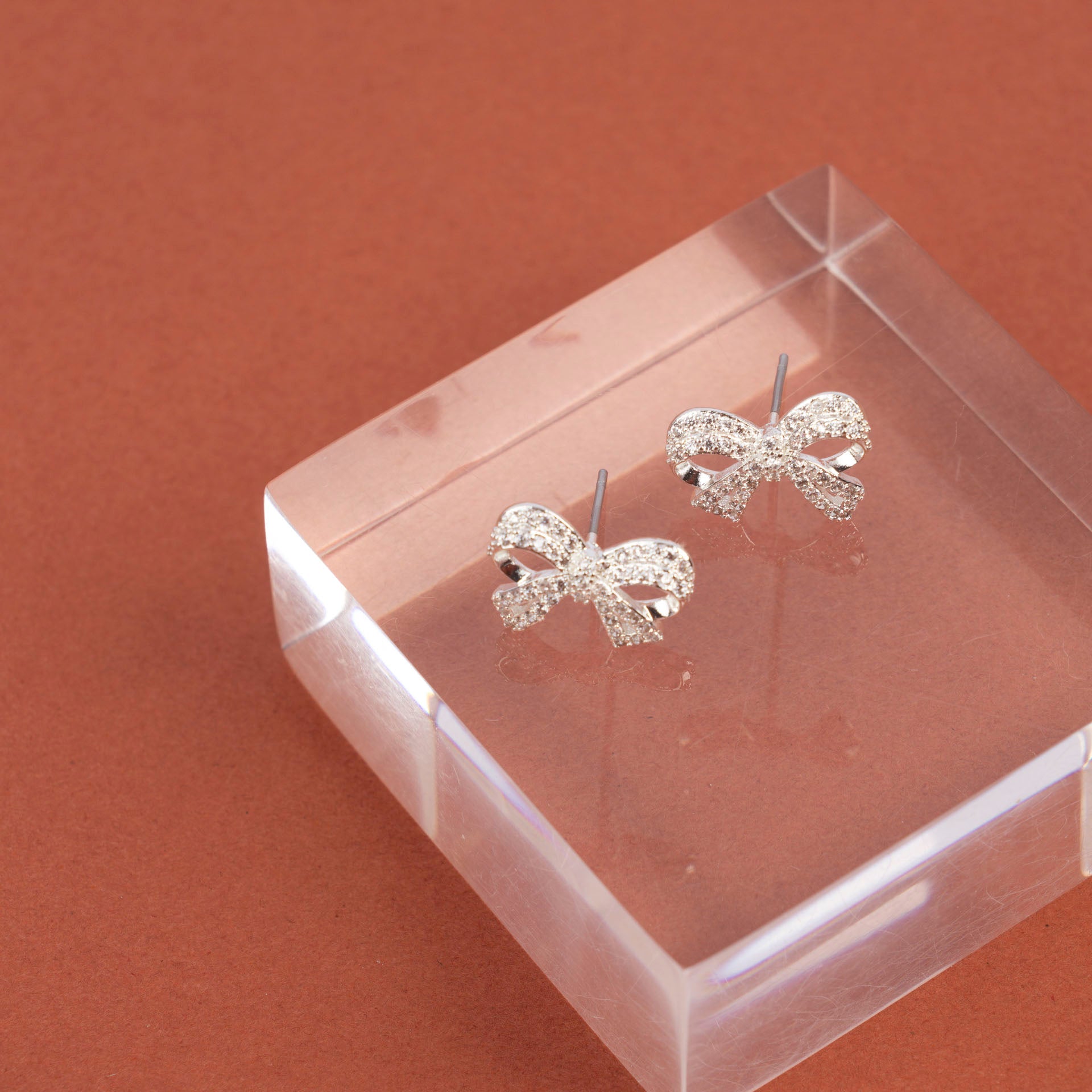 Eternal Bow Sparkle Earrings