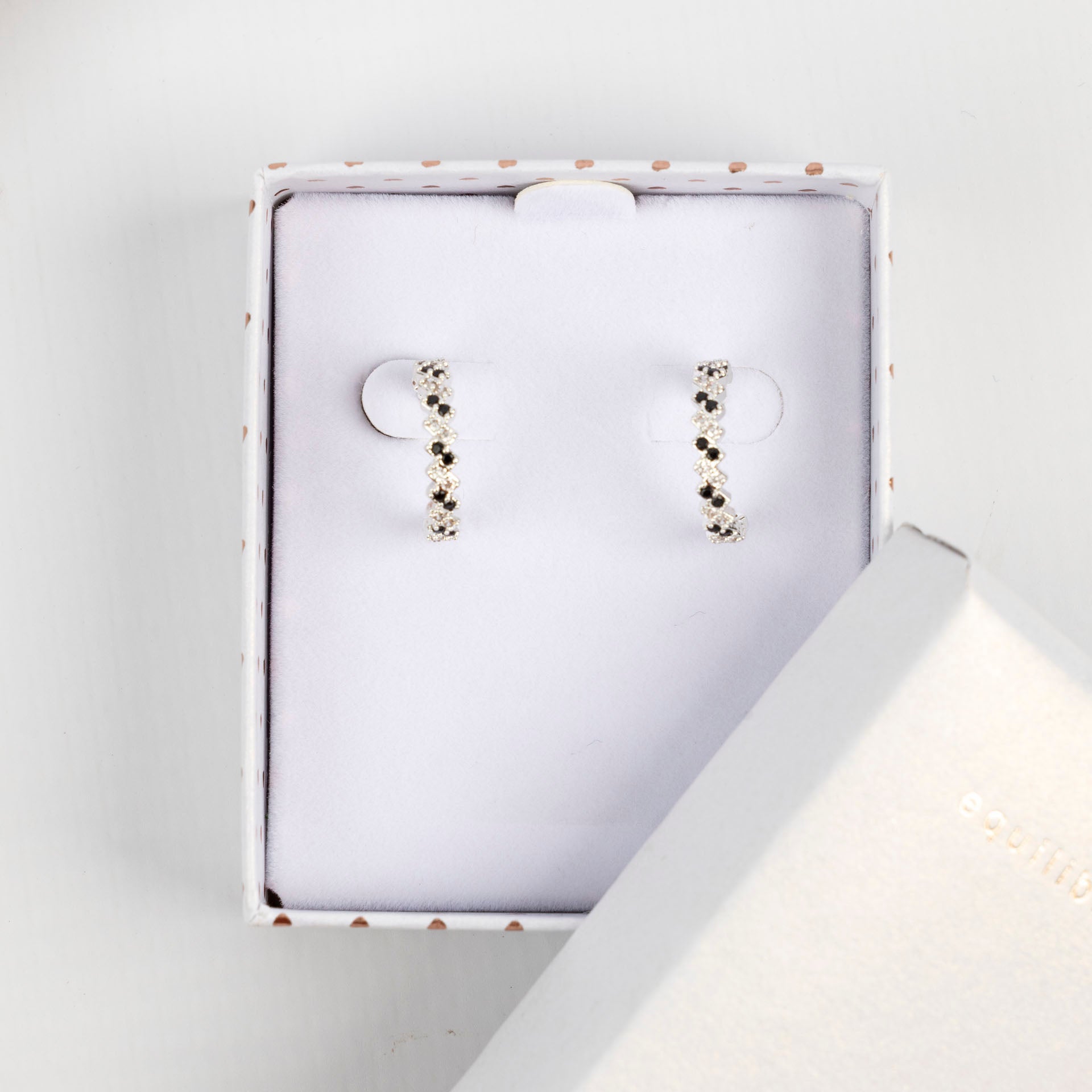 Midnight Sparkle Hoop Earrings