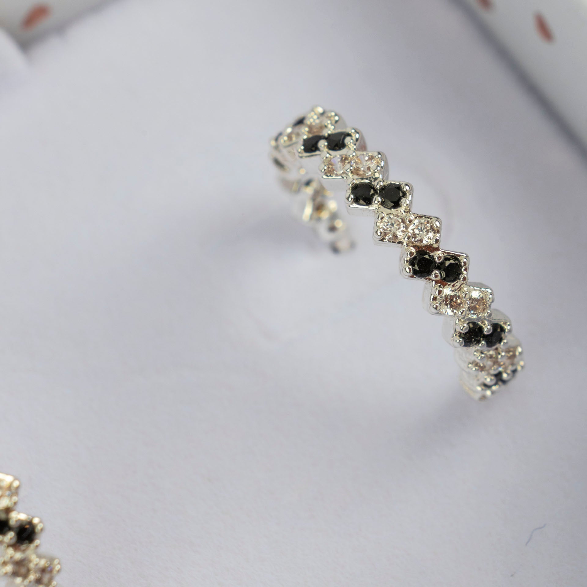 Midnight Sparkle Hoop Earrings