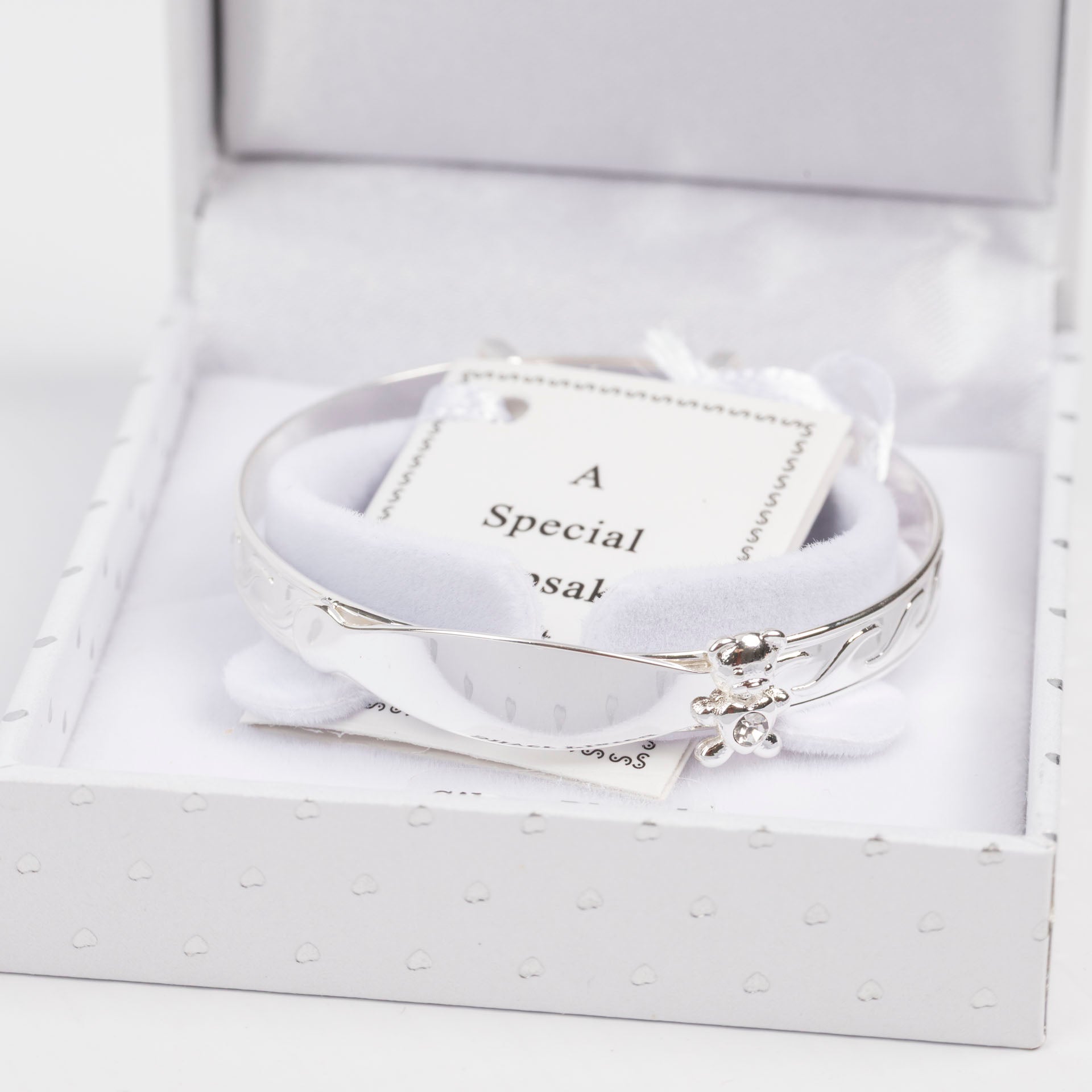 Sparkle Teddy Baby Keepsake Bangle