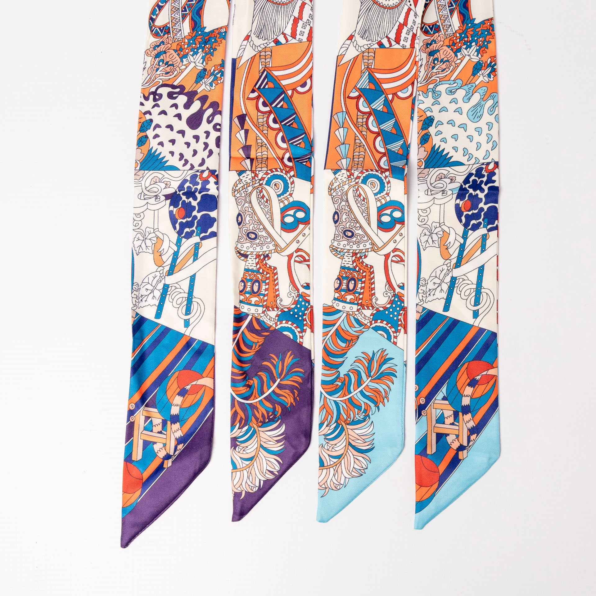 Statement Scarf Bag Charm / Hair Accessory