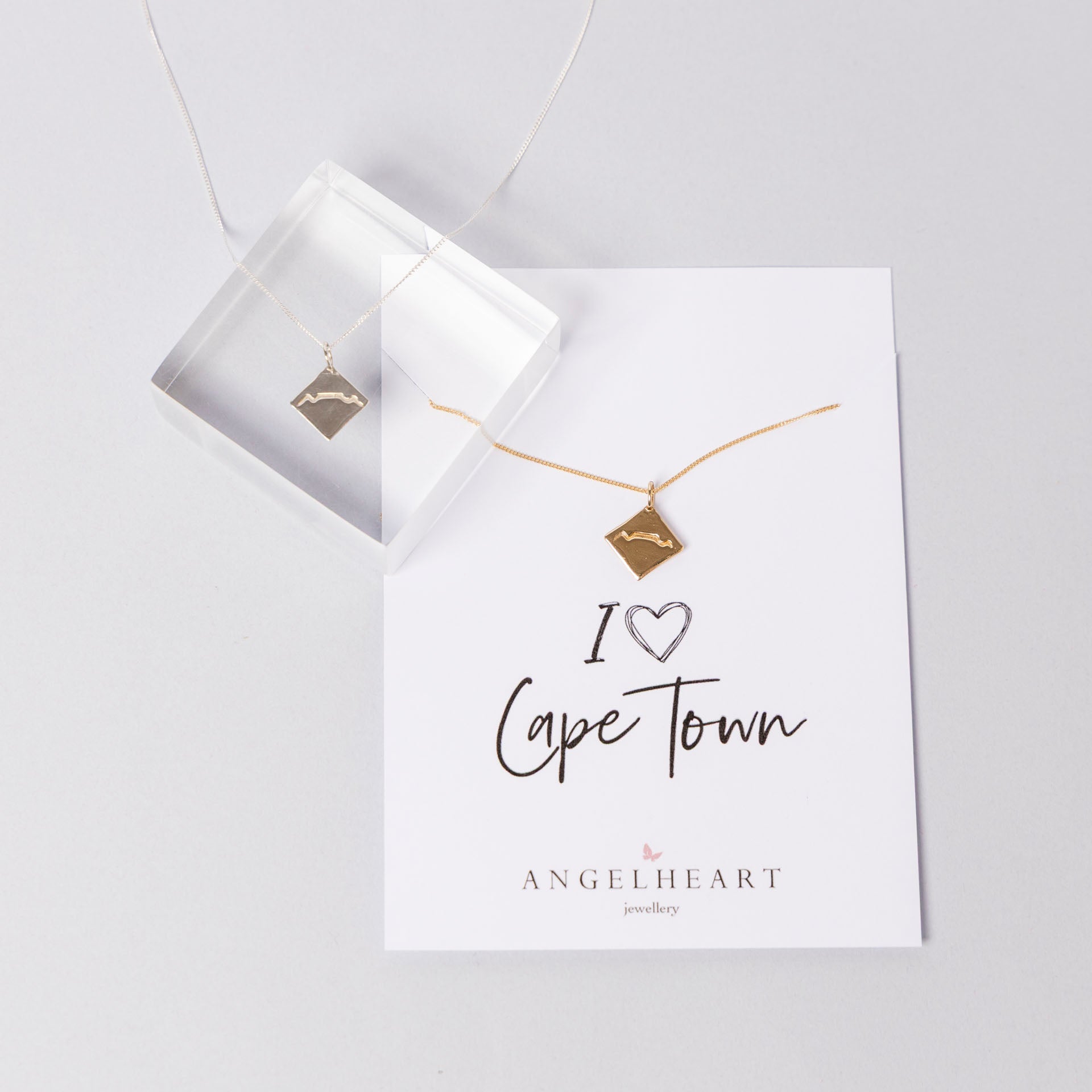 Table Mountain Necklace (Sterling Silver or Gold-Plated)