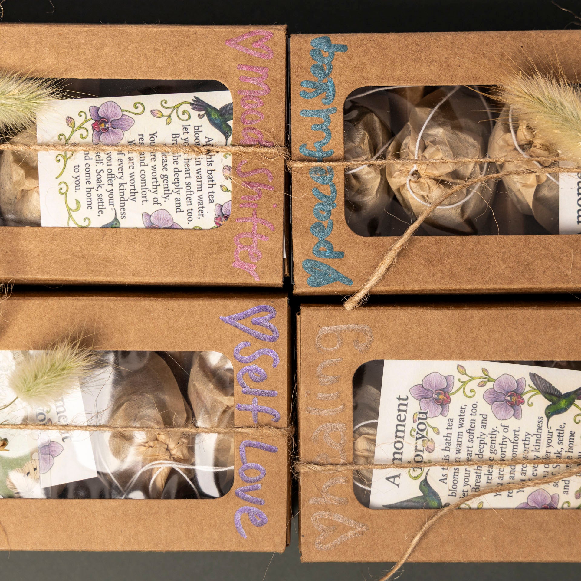 Rooted Ritual Bloom Bath – 100% Natural Botanical Bath Teabags