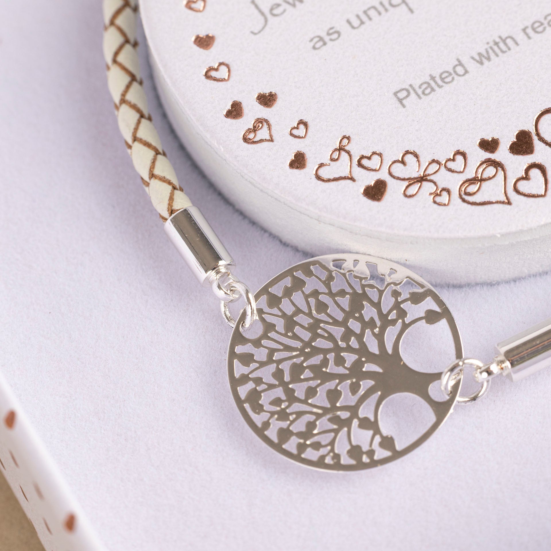 Tree of Life Leather Plaited Bracelet