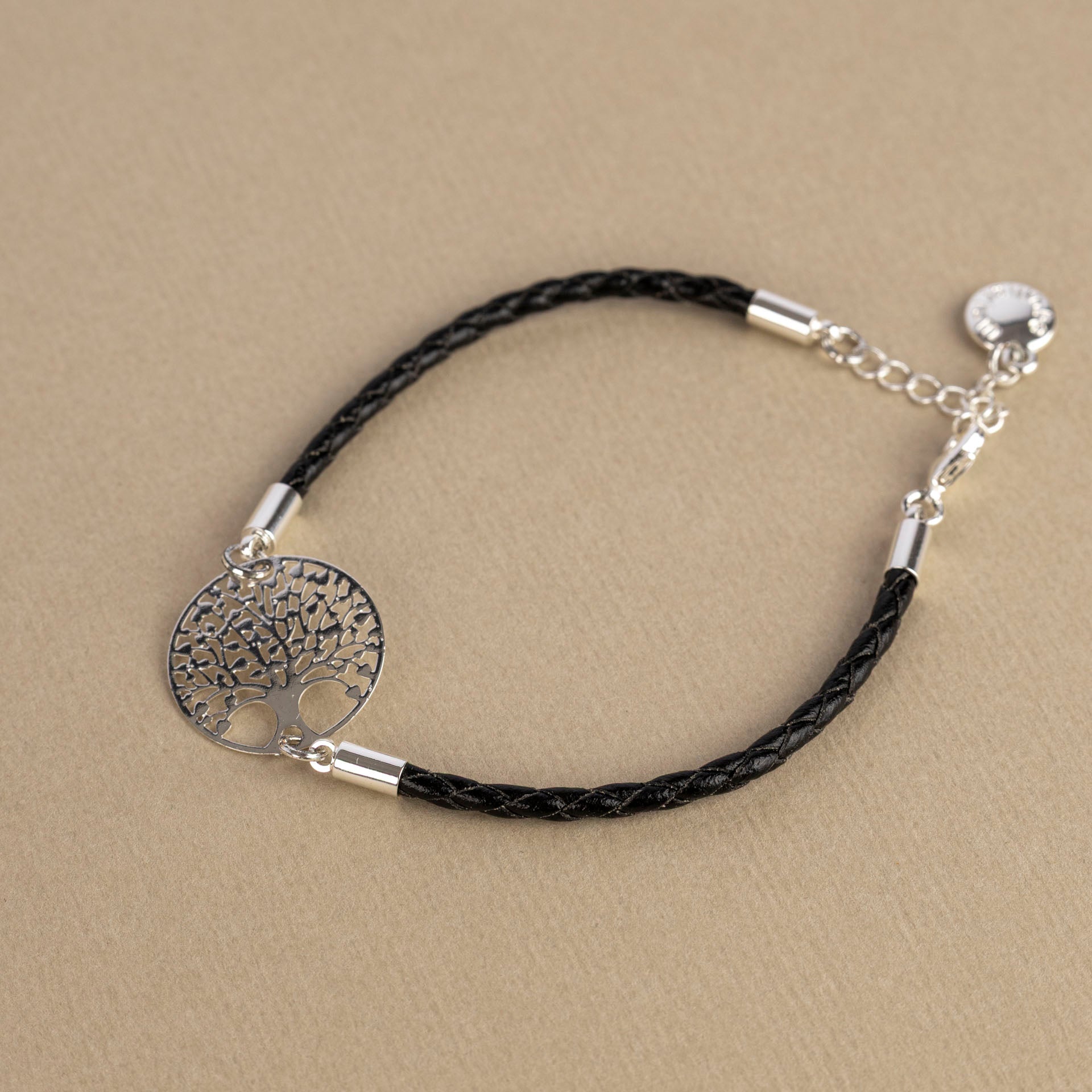 Tree of Life Leather Plaited Bracelet