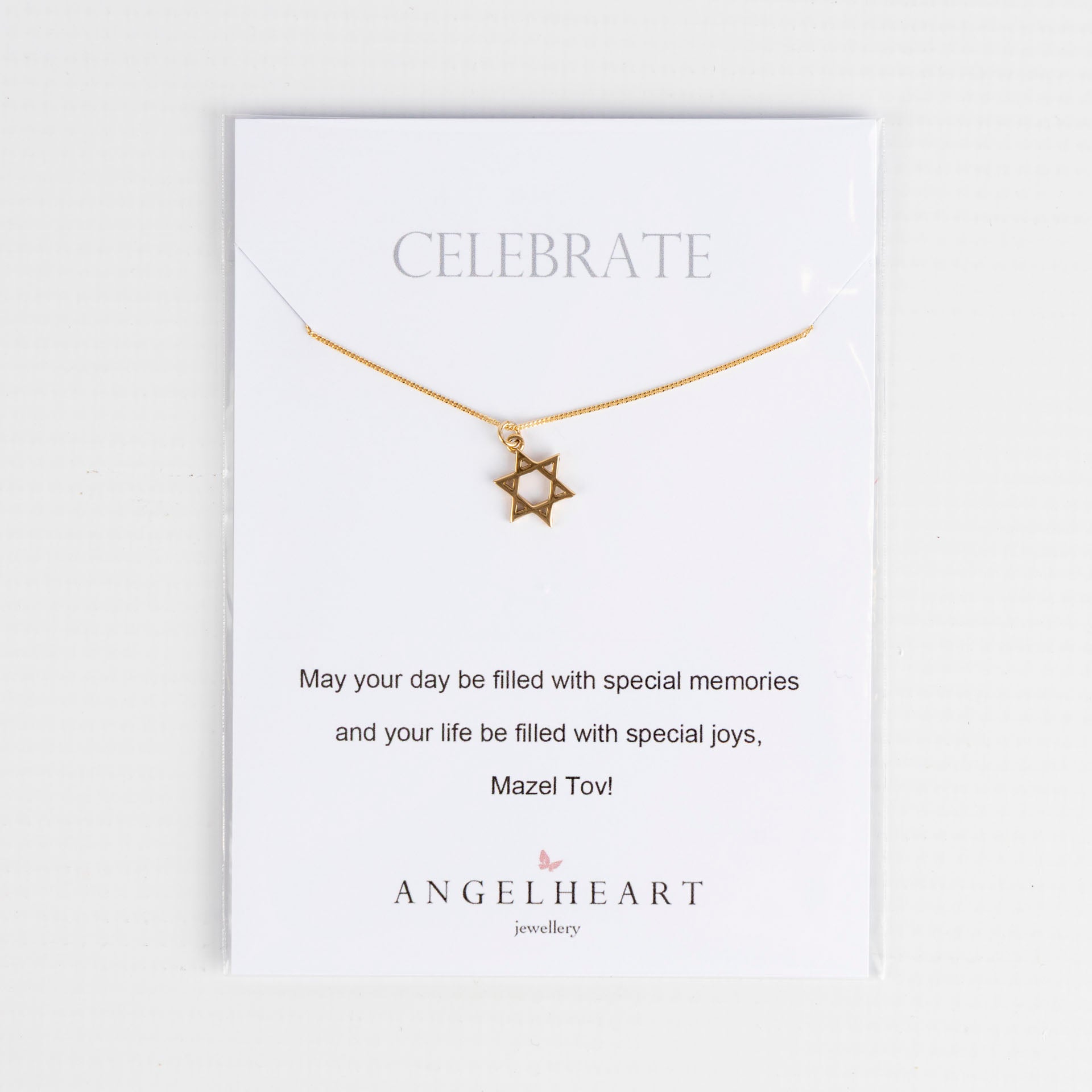 Star of David Necklace (sterling silver or gold-dipped)