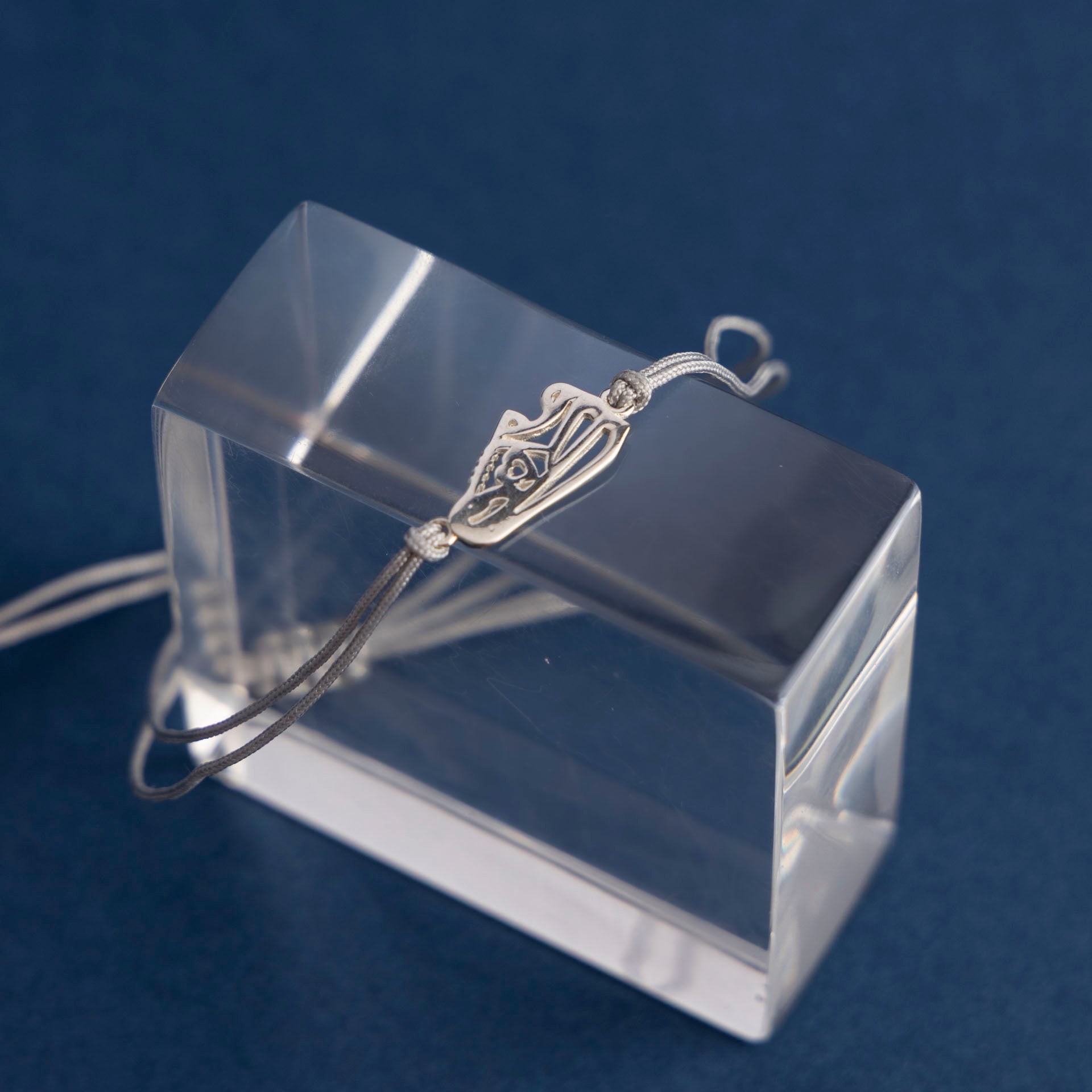 Sterling Silver Sneaker/Running Shoe Silk Bracelet