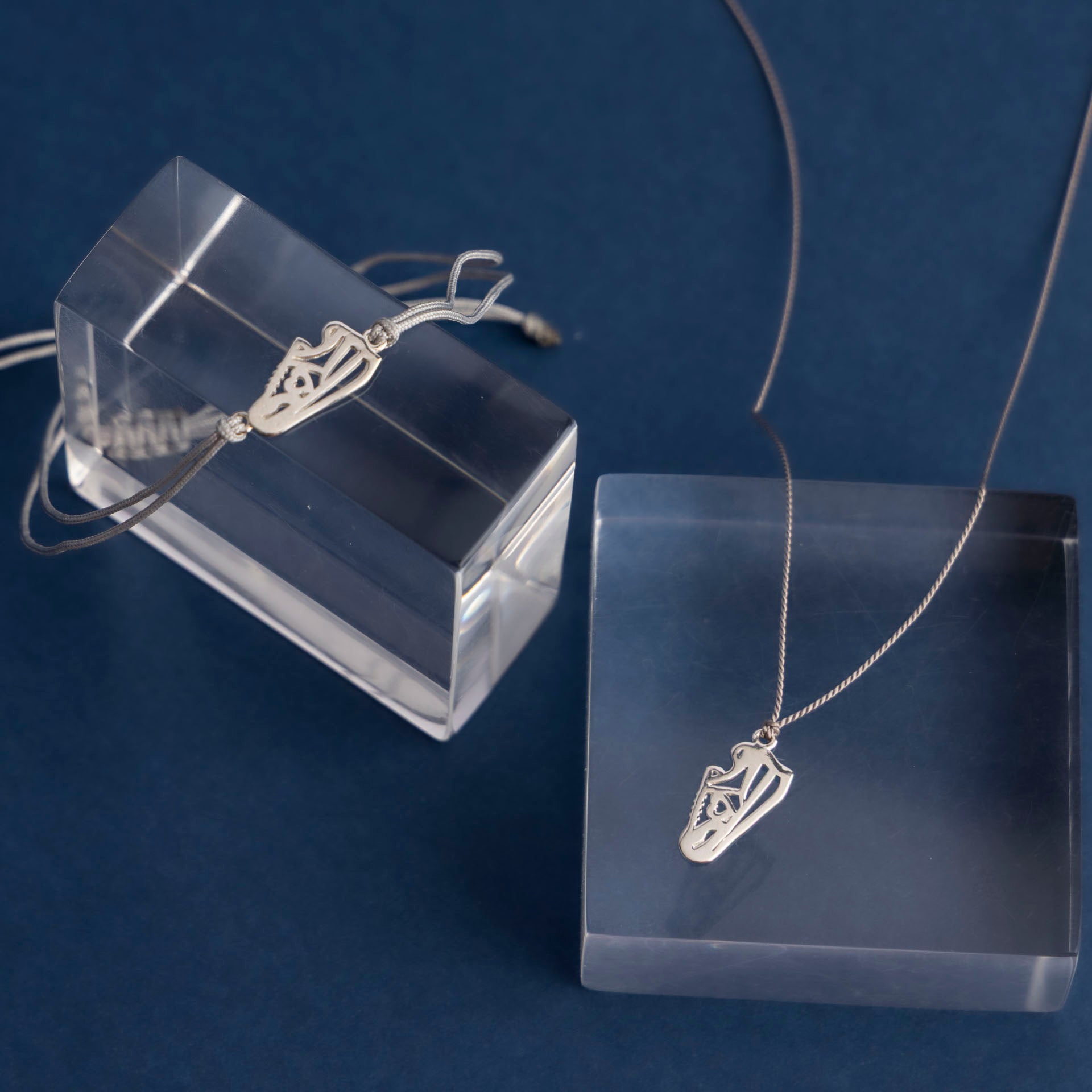 Sterling Silver Sneaker/Running Shoe Necklace (on Silk or Chain)