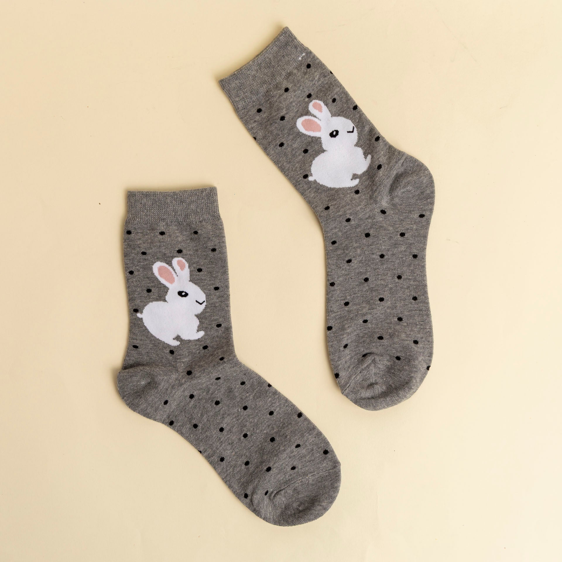 Ladies' Grey Bunny Socks