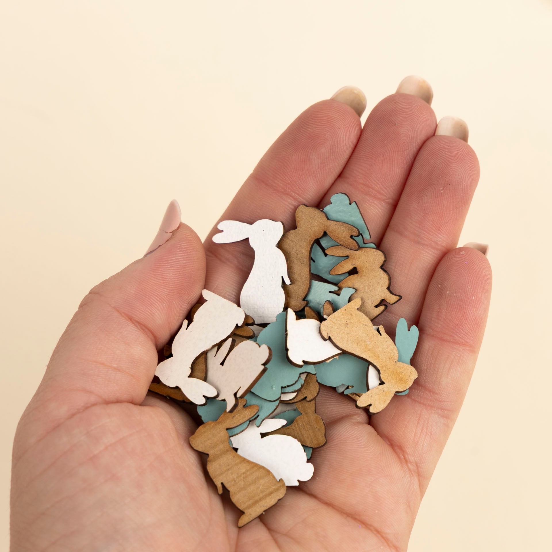 Wooden Bunny Table Confetti