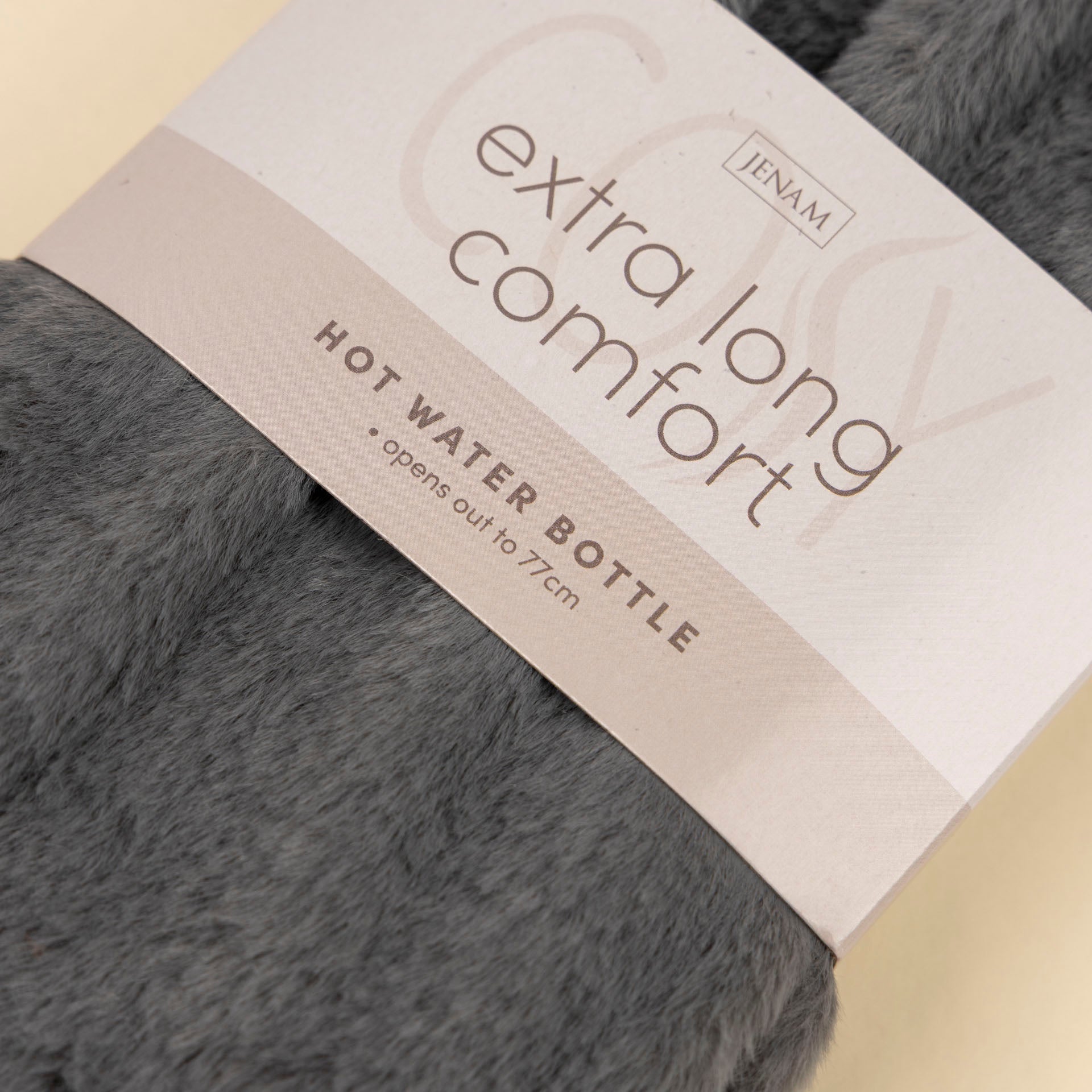 Extra Long Comfort Hot Water Bottle with Plush Cover