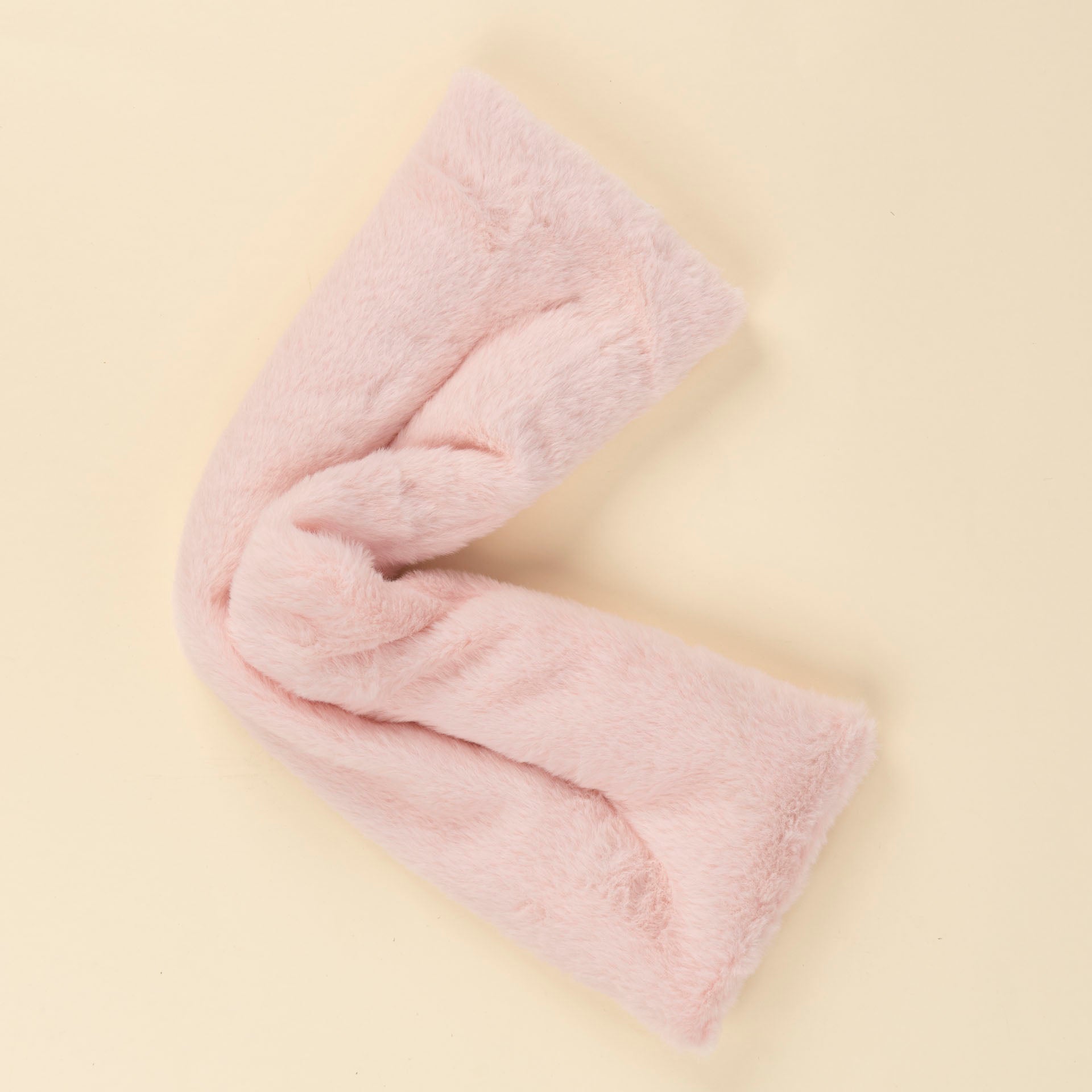 Cosy Microwaveable Wheat Pillow with Plush Cover (assorted colours)
