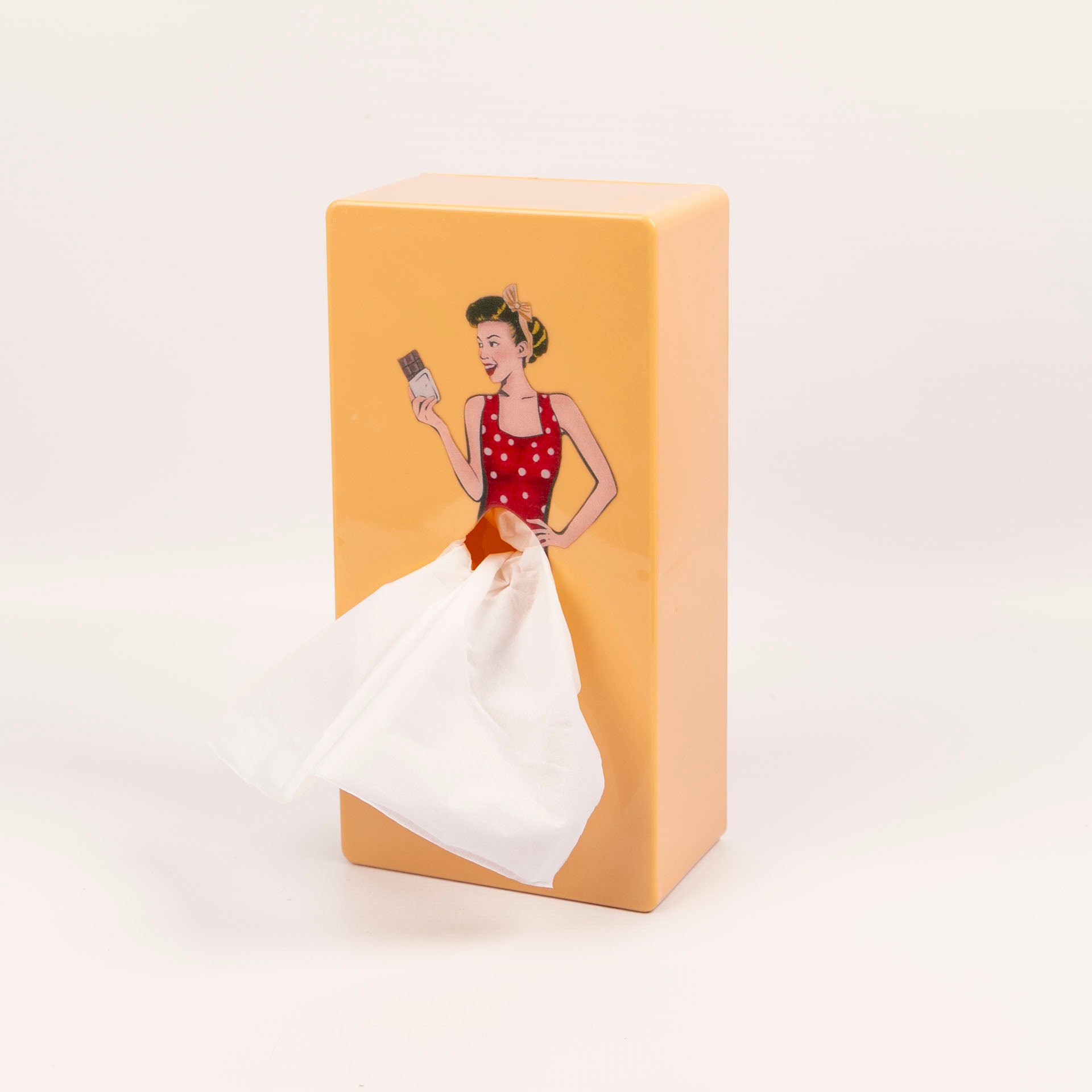 Retro Pin-Up "Flying Skirt" Tissue Boxes (assorted designs)