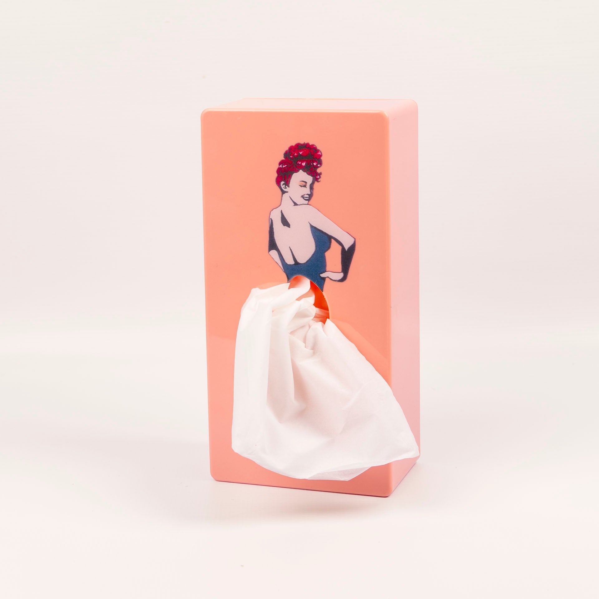 Retro Pin-Up "Flying Skirt" Tissue Boxes (assorted designs)