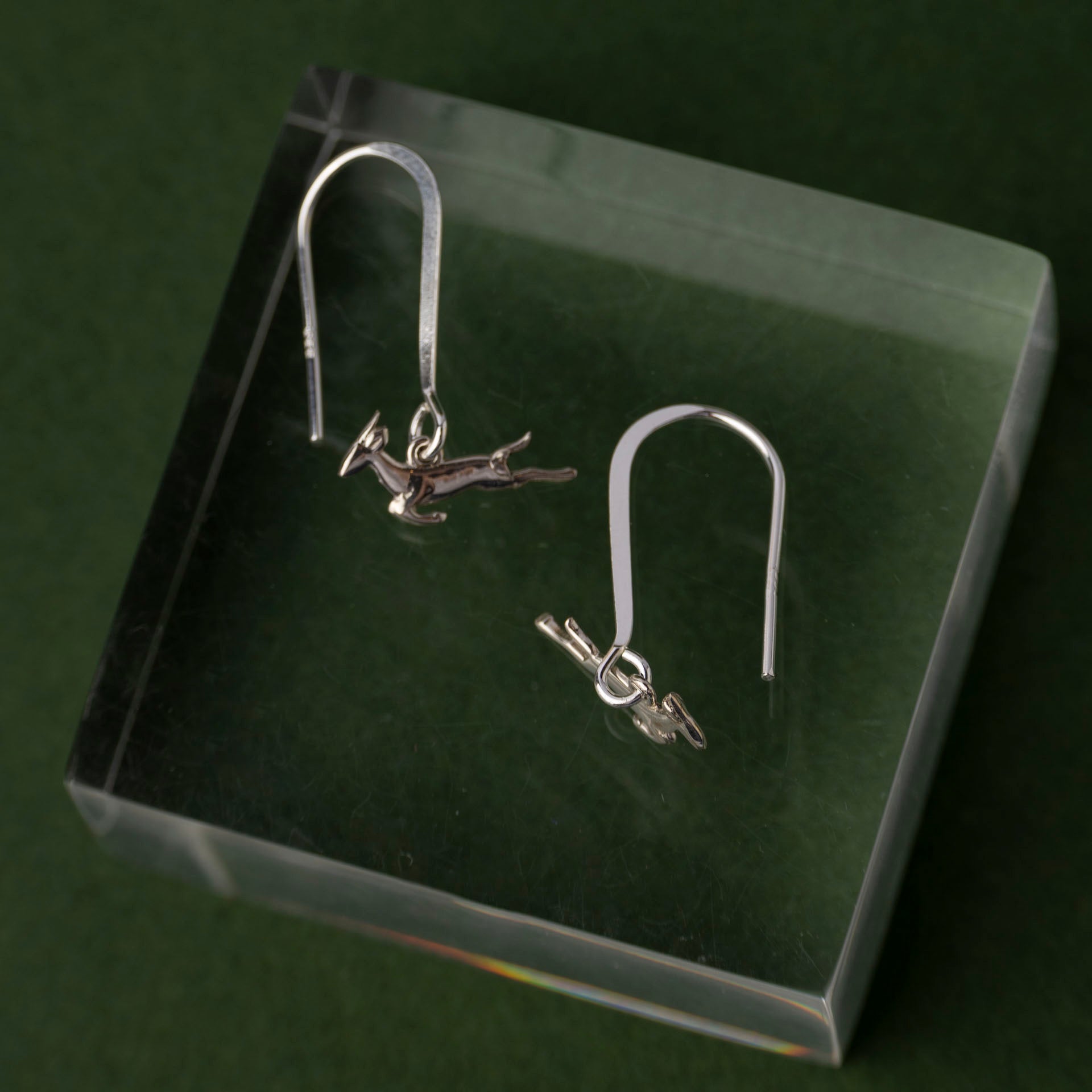 "I Love South Africa" Springbok Dangle Earrings (Sterling Silver or Gold-Plated)