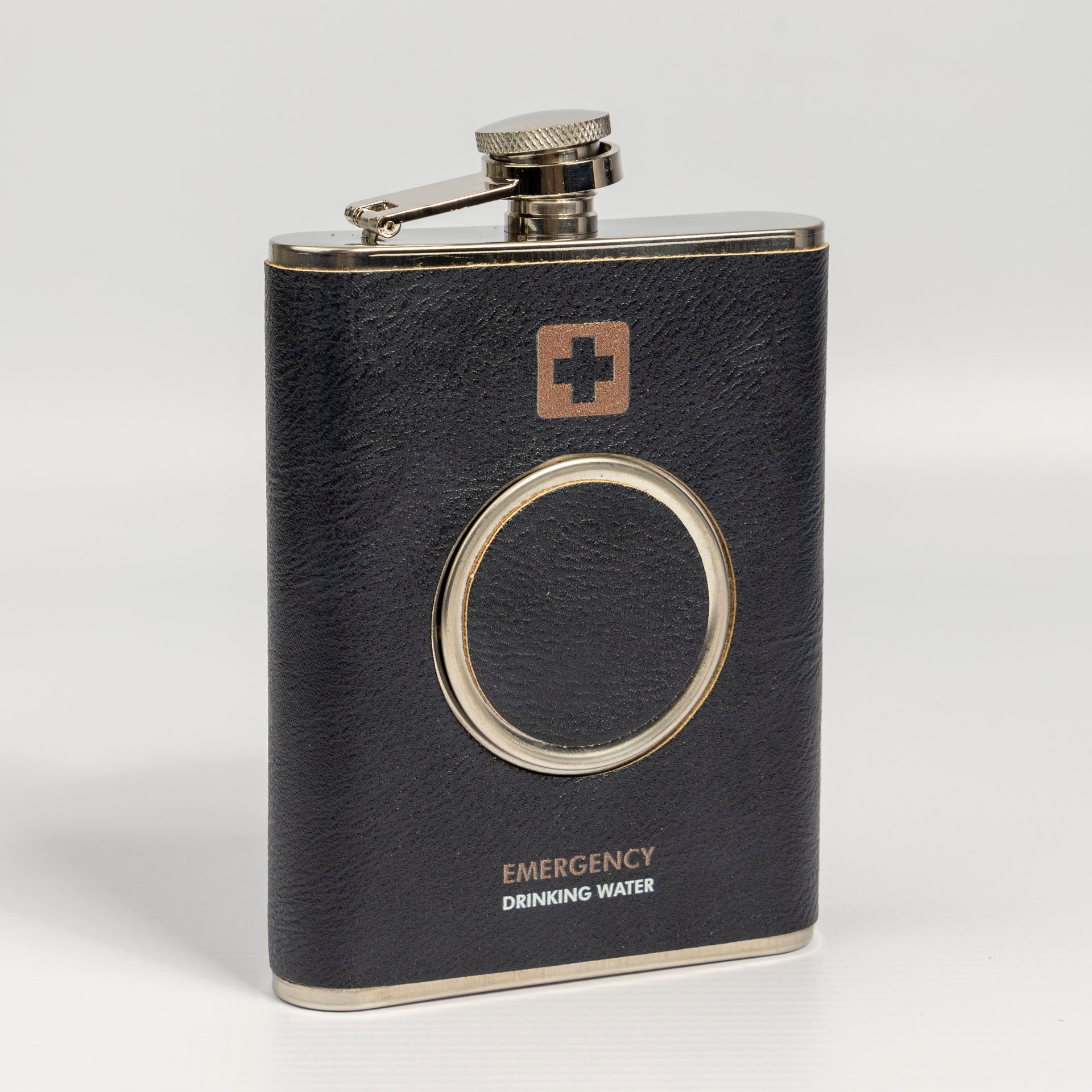 Emergency Hip Flask and Shot Glass Set