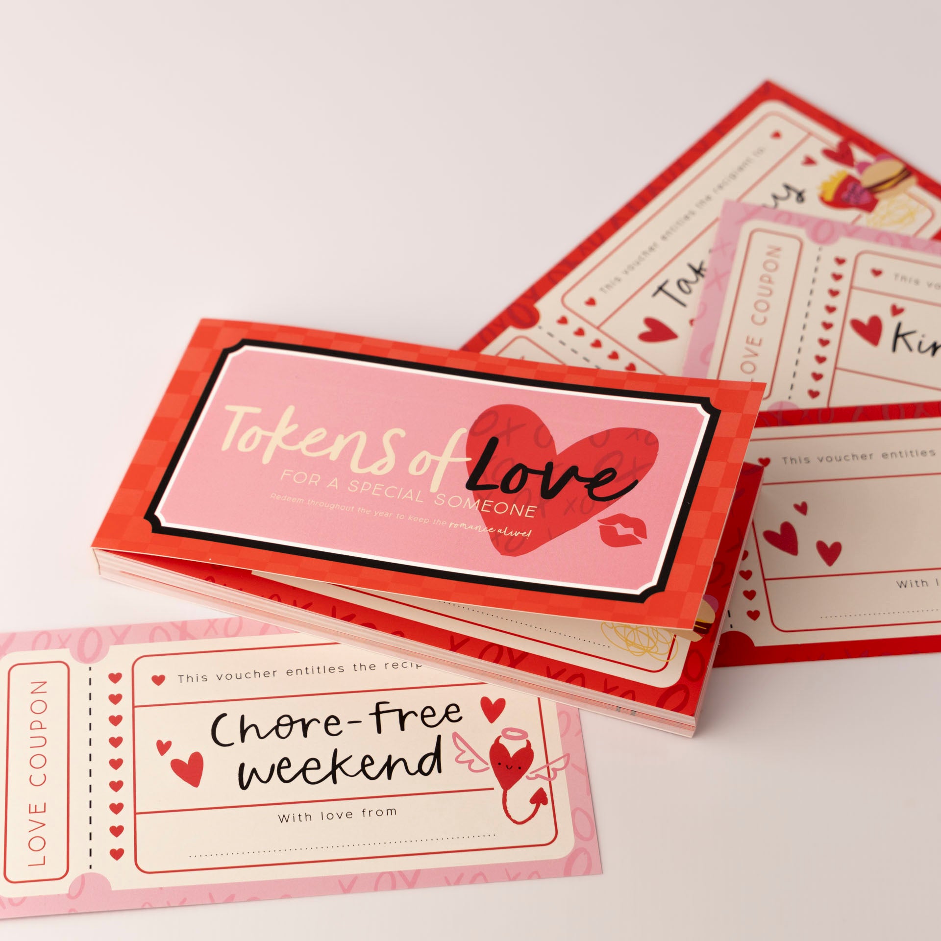 "Tokens of Love" Novelty Gift Voucher Booklet