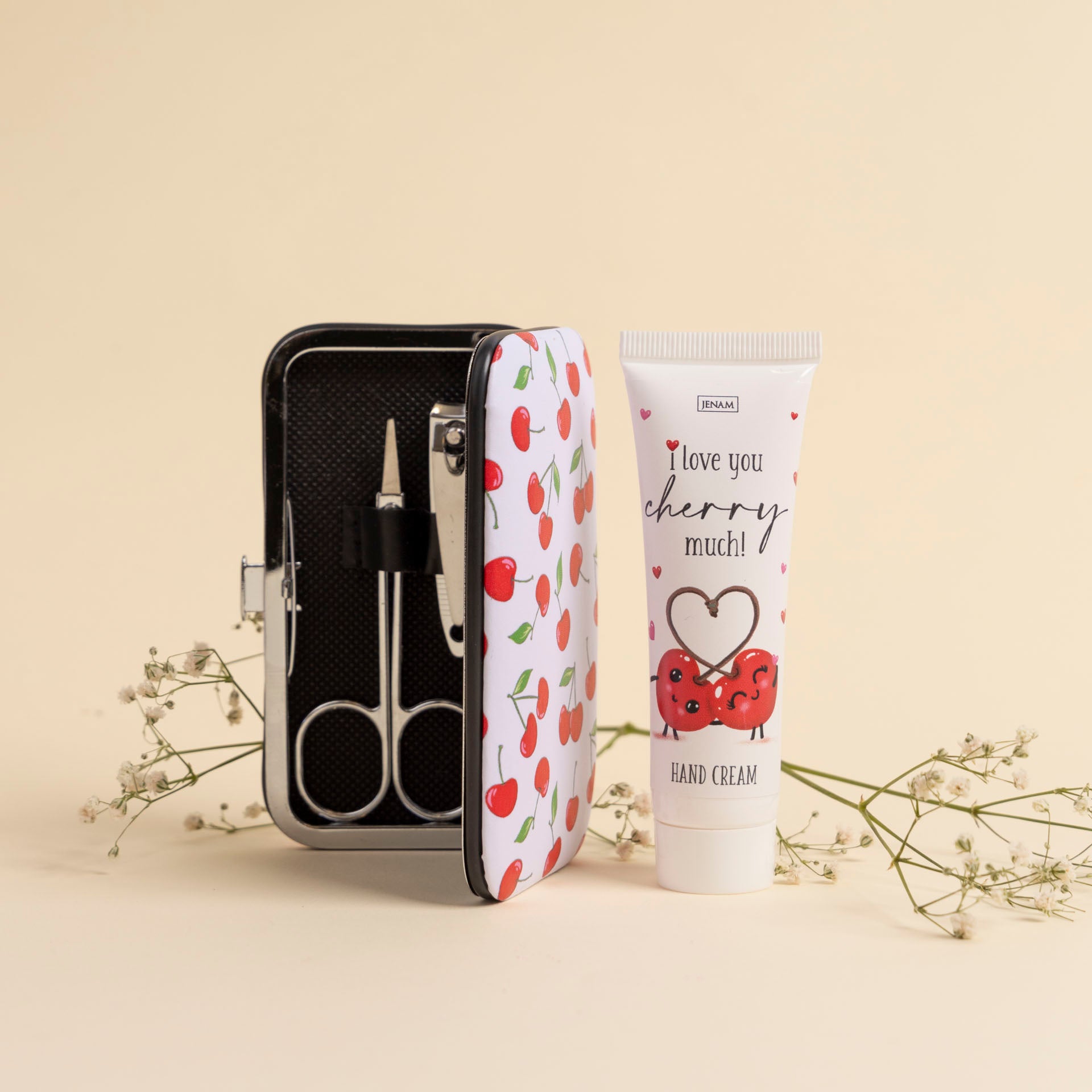 "So Cherry Loved" Hand Cream & Manicure Gift Set