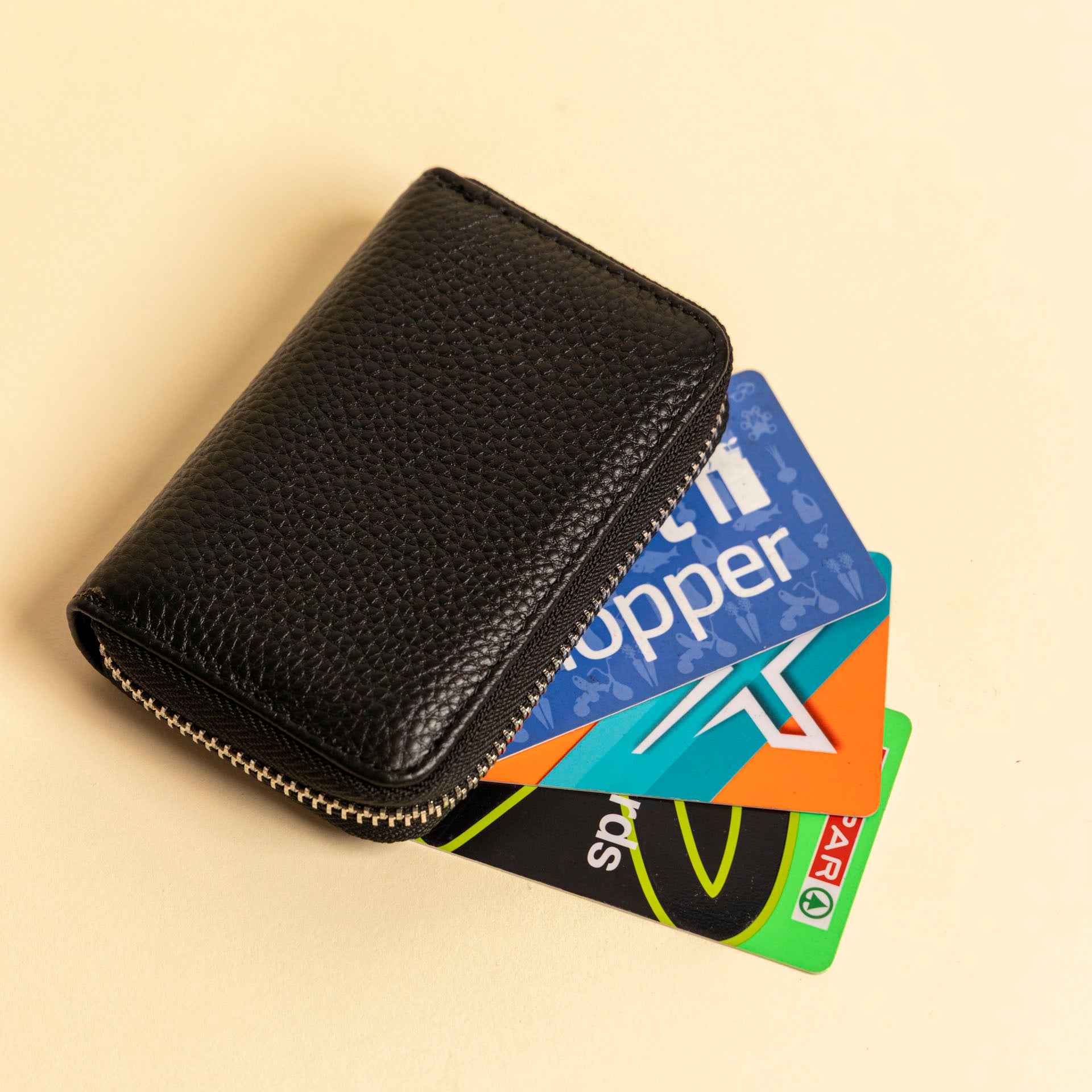 Genuine Leather 12-Slot Card Holder Wallet (RFID Blocking)