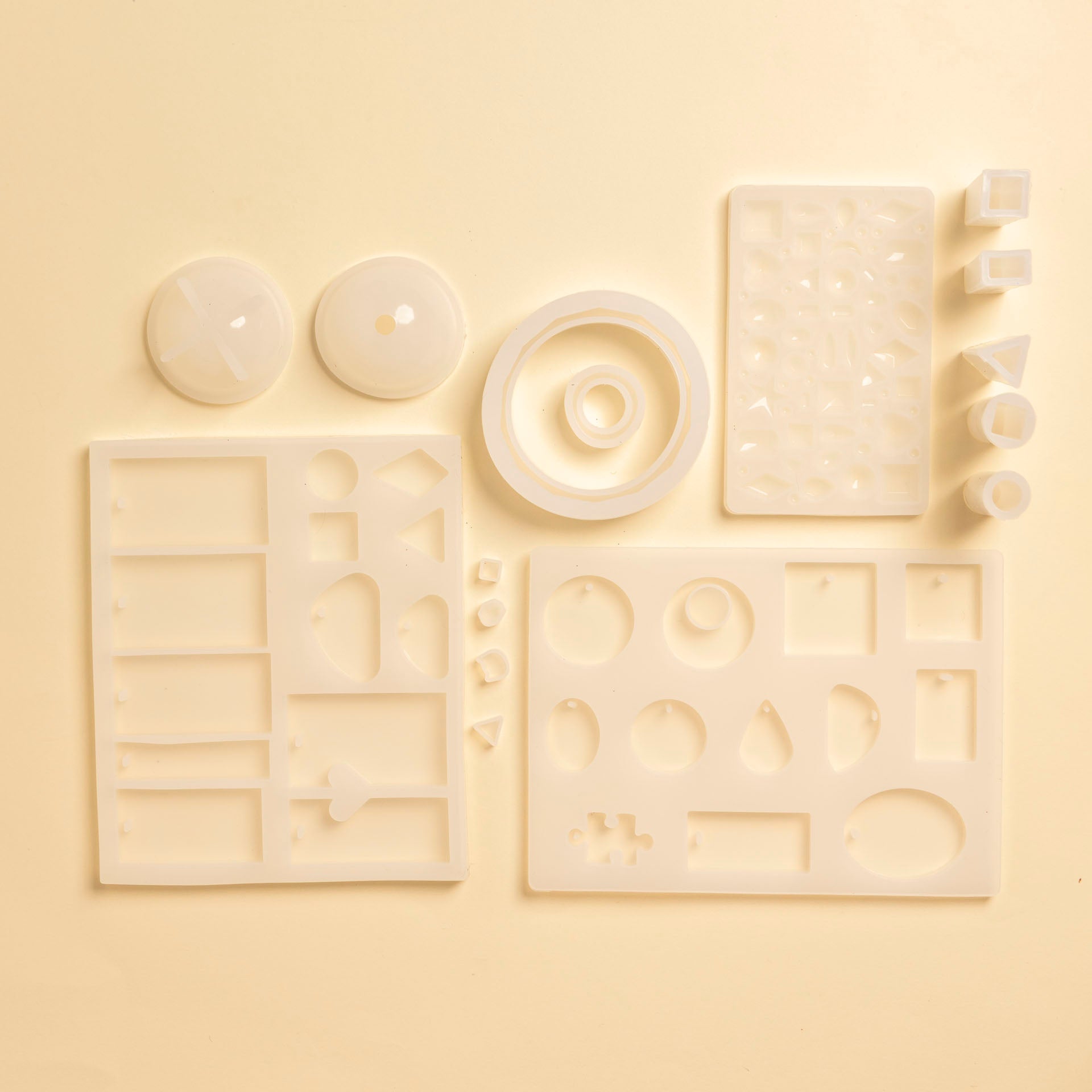 Silicone Moulds for DIY Resin Jewellery Making (94 piece starter kit)