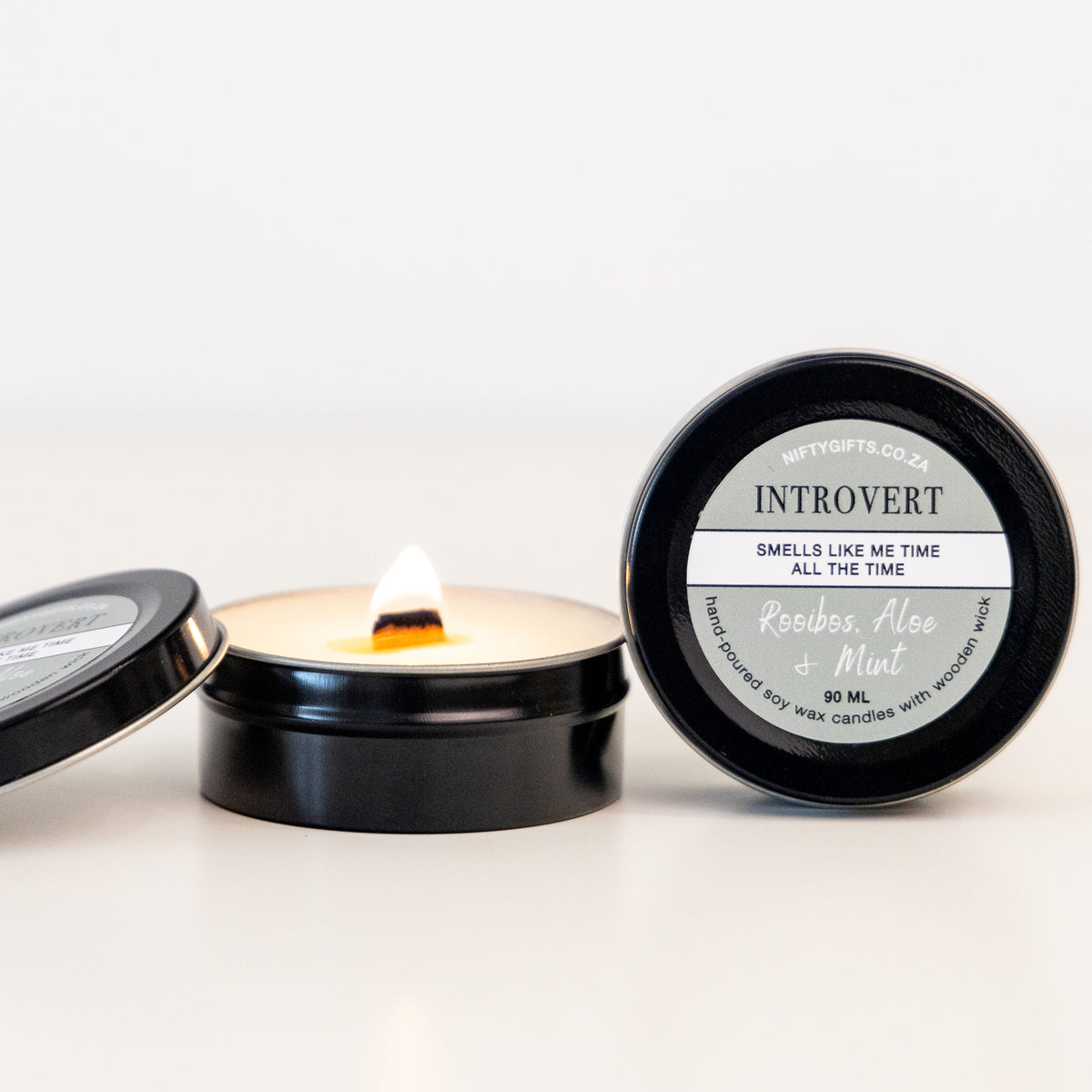 "Introvert" / "Extrovert" Scented Candles Nifty Gifts ZA