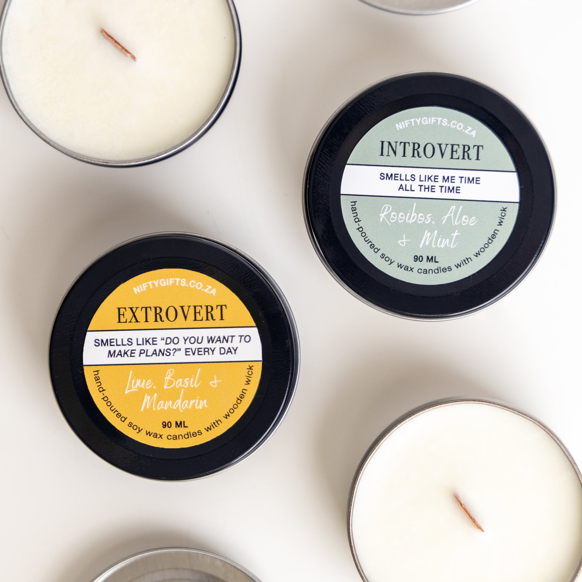 "Introvert" / "Extrovert" Scented Candles