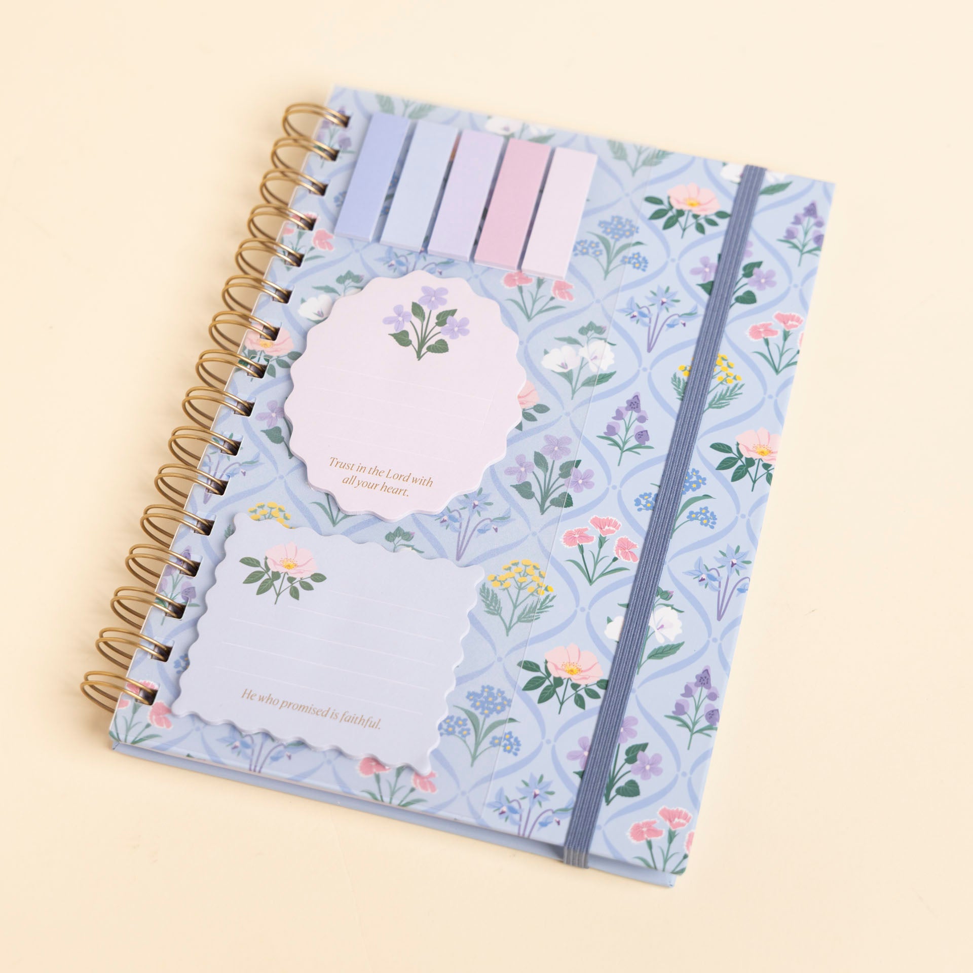 Scripture & Verse Spiral Notebook and Sticky Notes Set