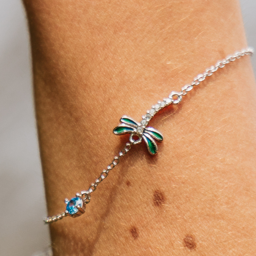 Sterling Silver Dragonfly Bracelet