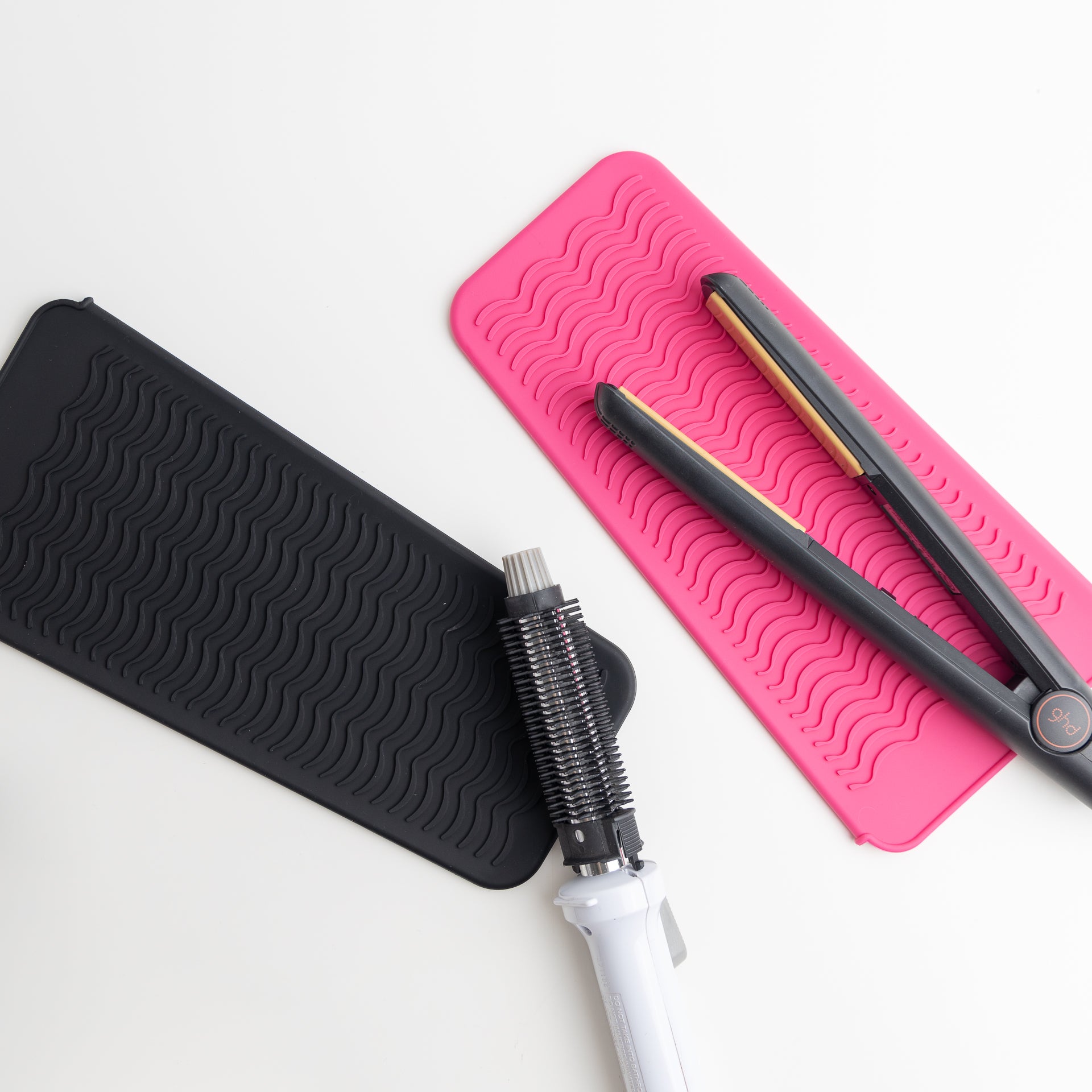 Silicone Travel Pouch and Heat Mat for Hair Styling Tools