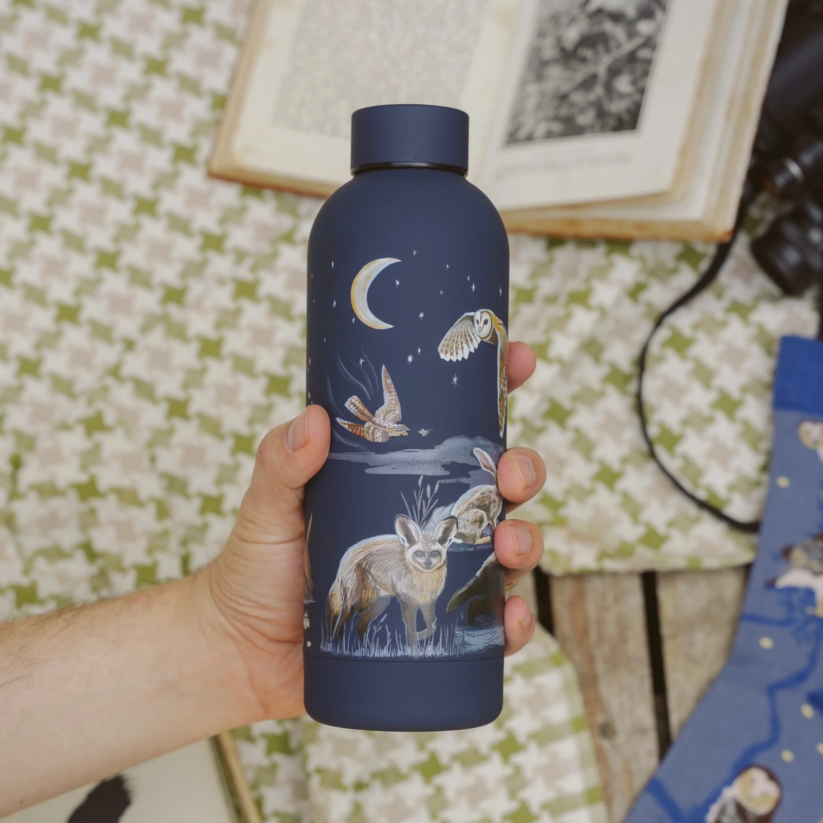 CosyCore Stainless Steel Flasks – Nocturnal Creatures