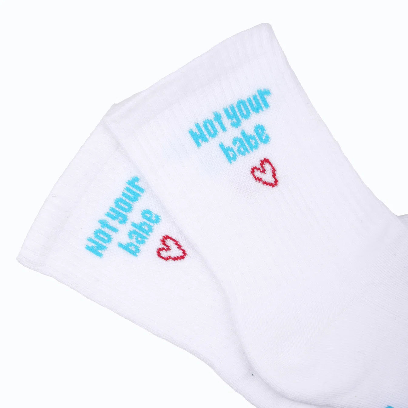 "Not Your Babe" Ladies' Ribbed Cotton Socks