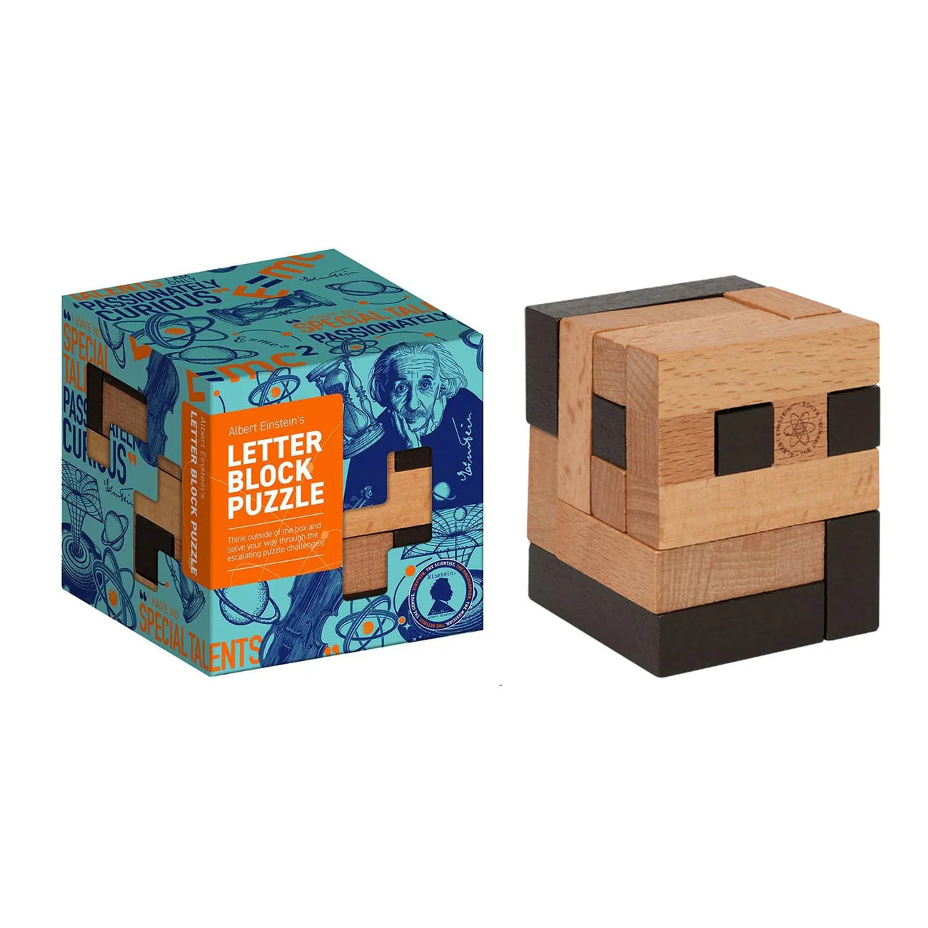 Albert Einstein's Letter Block Puzzle