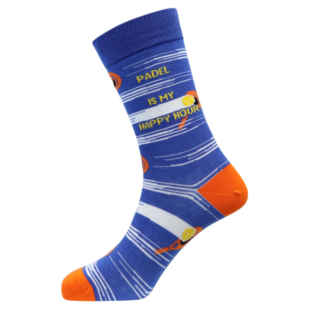 Men's "Padel is my Happy Hour" Cotton Socks