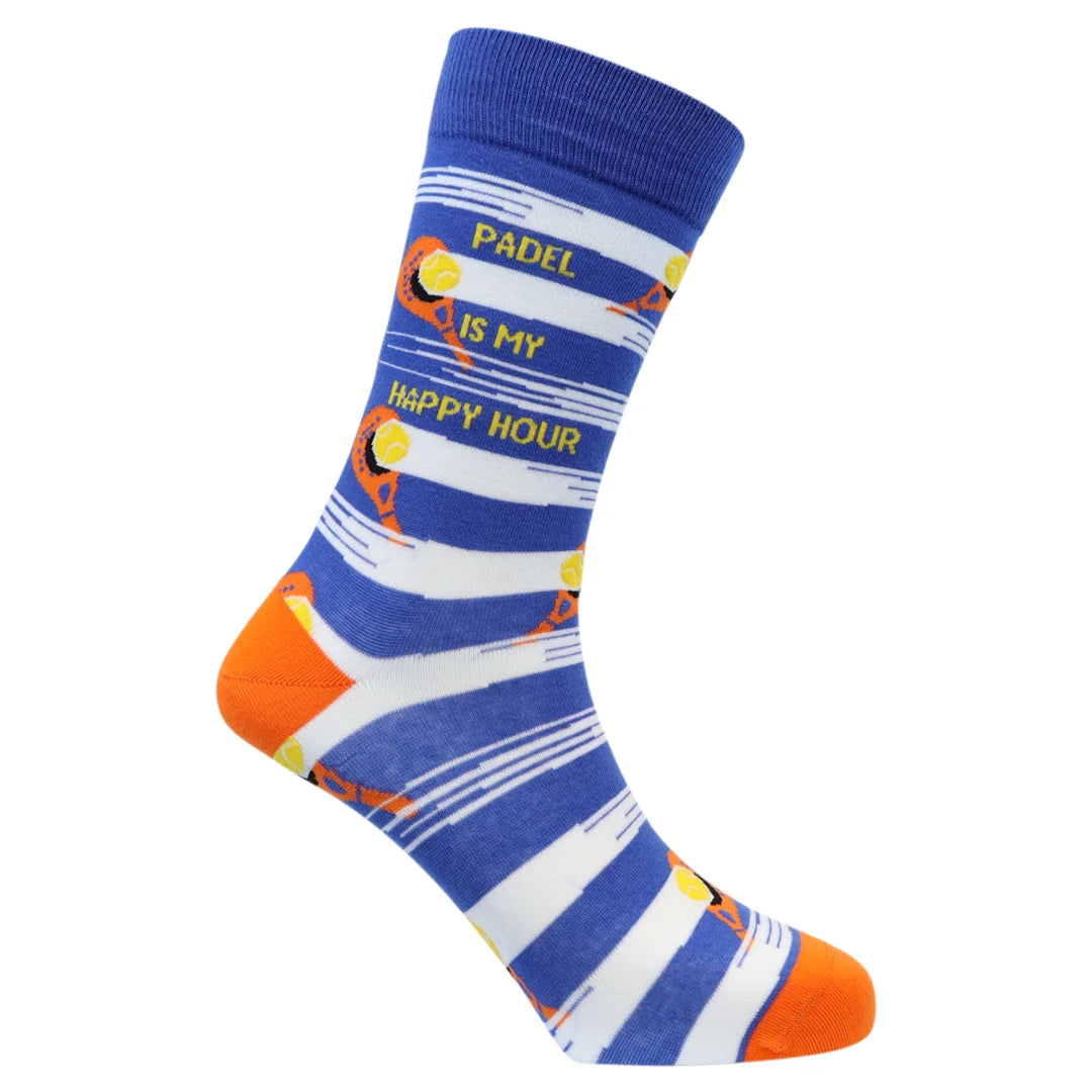 Men's "Padel is my Happy Hour" Cotton Socks