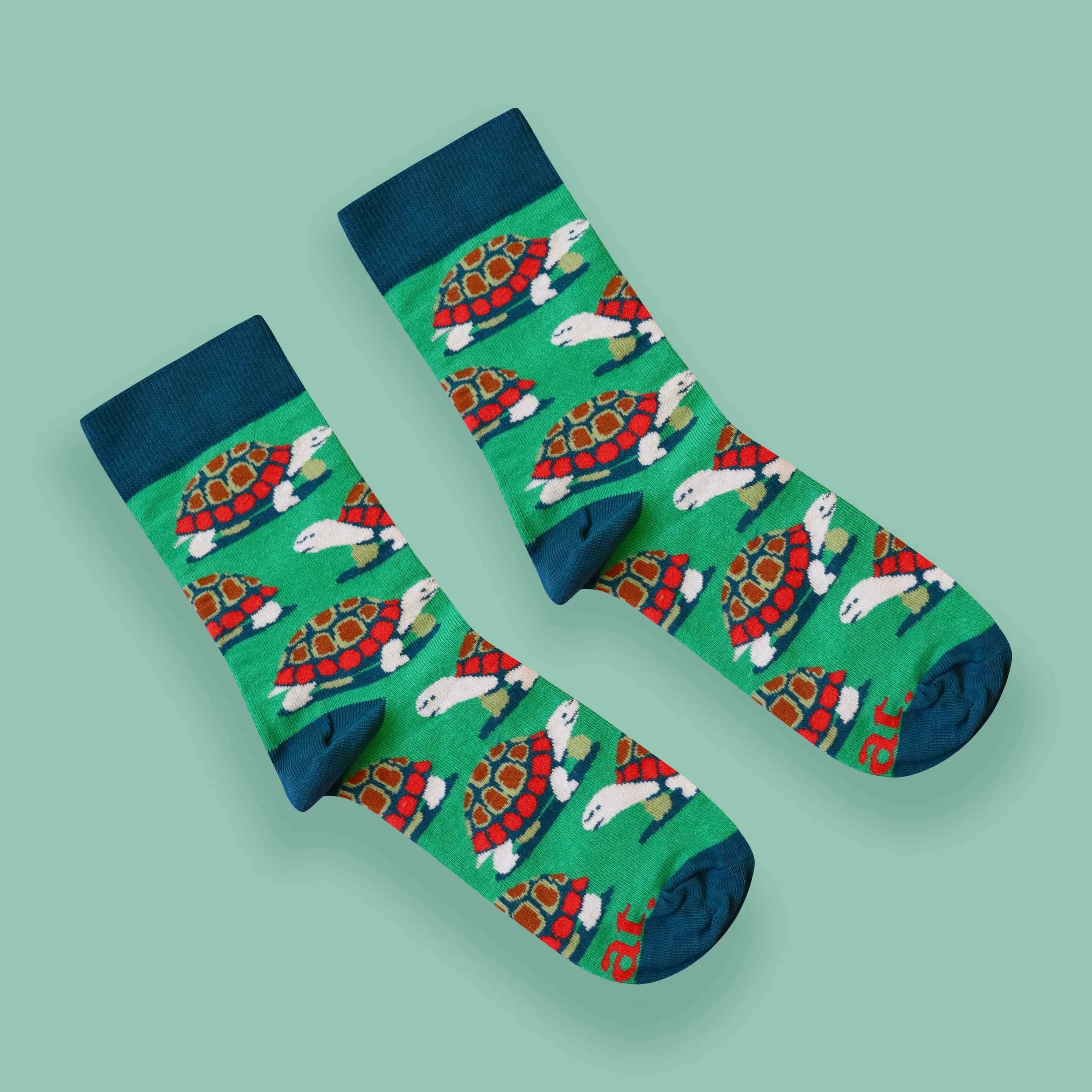 "Padloper" Tortoise Socks (His & Hers sizes)