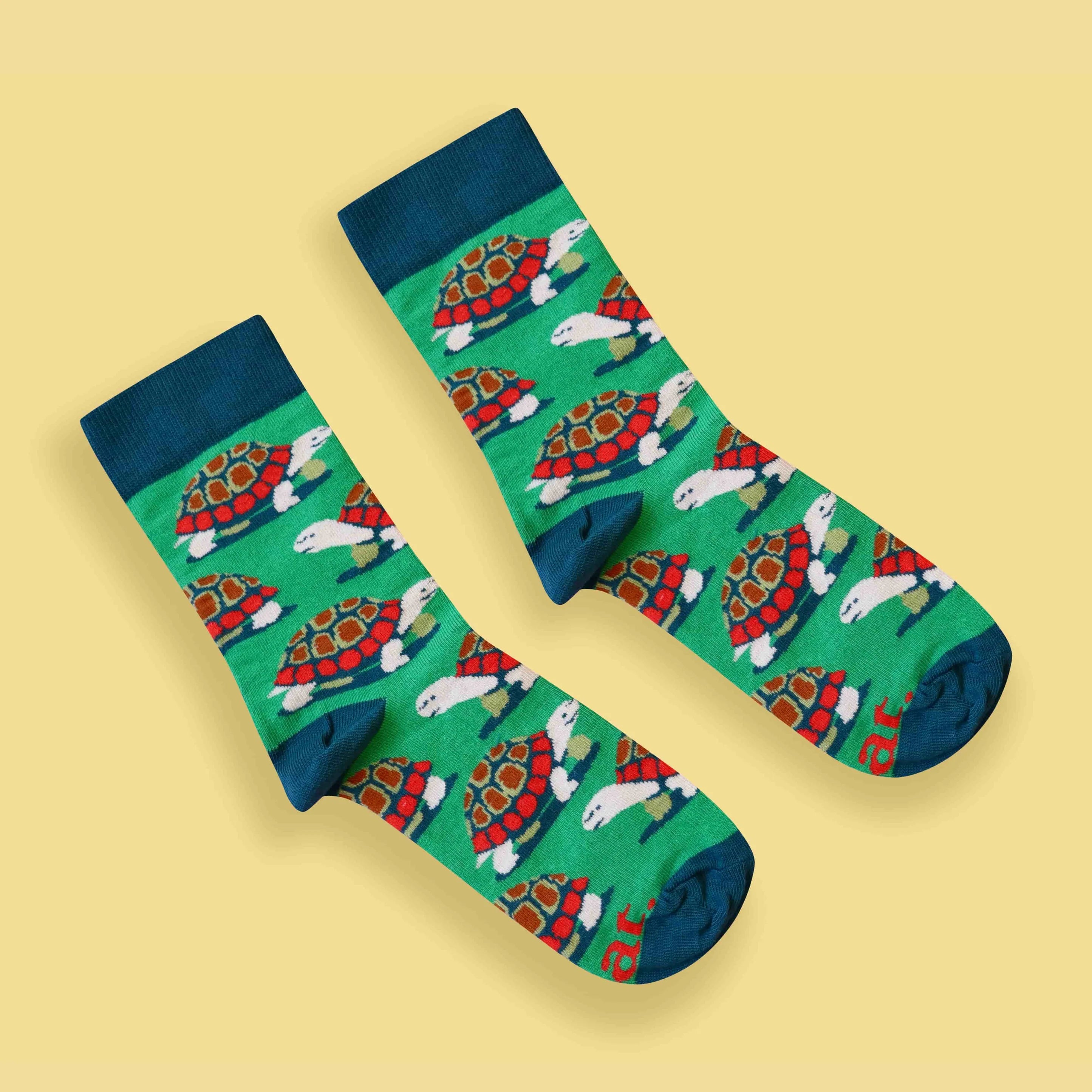 "Padloper" Tortoise Socks (His & Hers sizes)