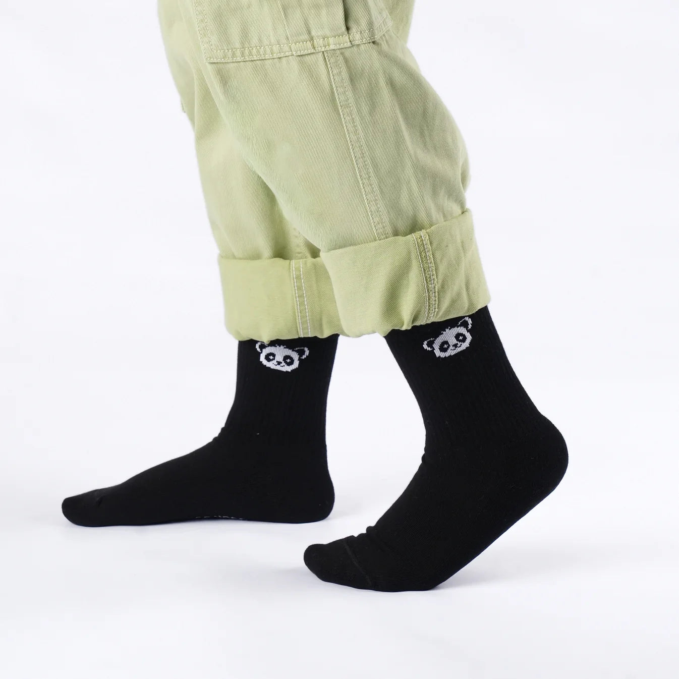 "Panda" Ladies' Ribbed Cotton Socks