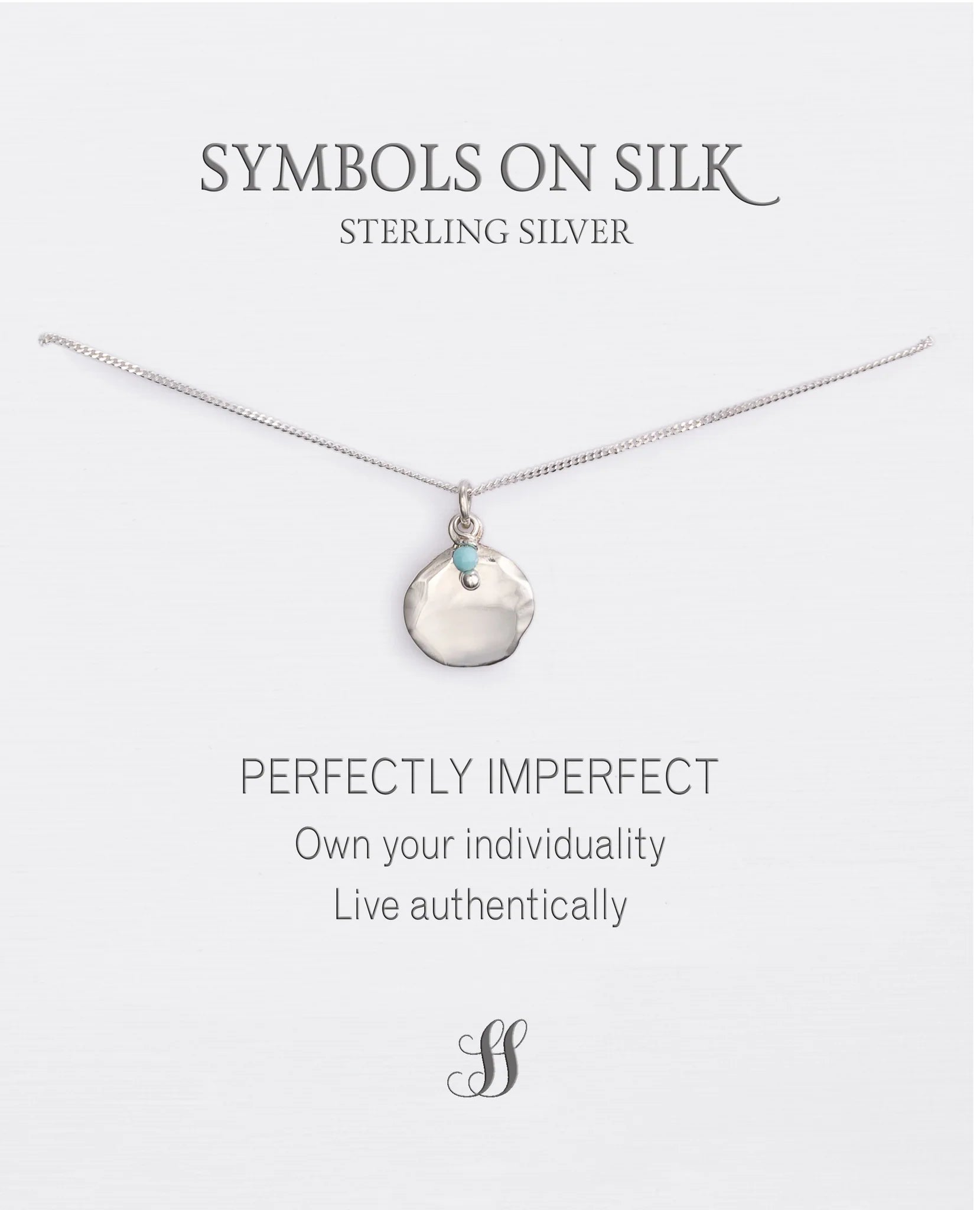 "Perfectly Imperfect" Sterling Silver Disc Necklace