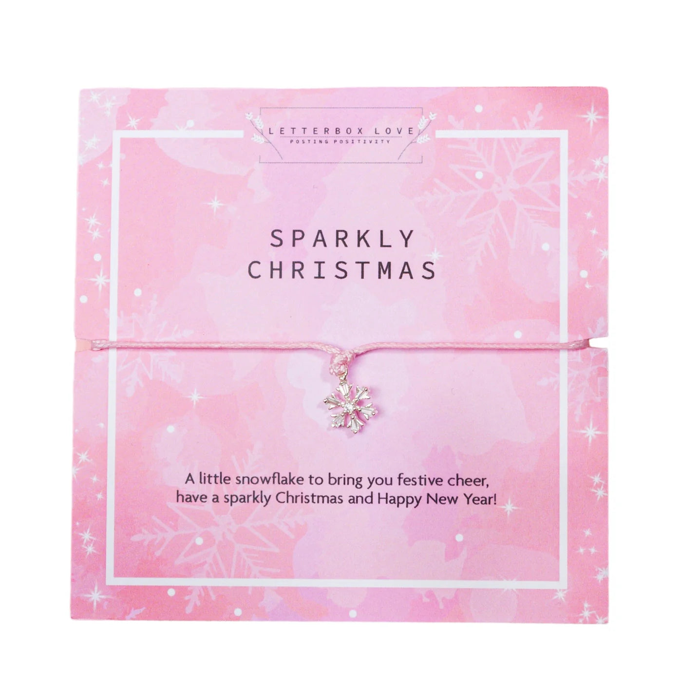 "Sparkly Christmas" Keepsake Bracelet and Card Set