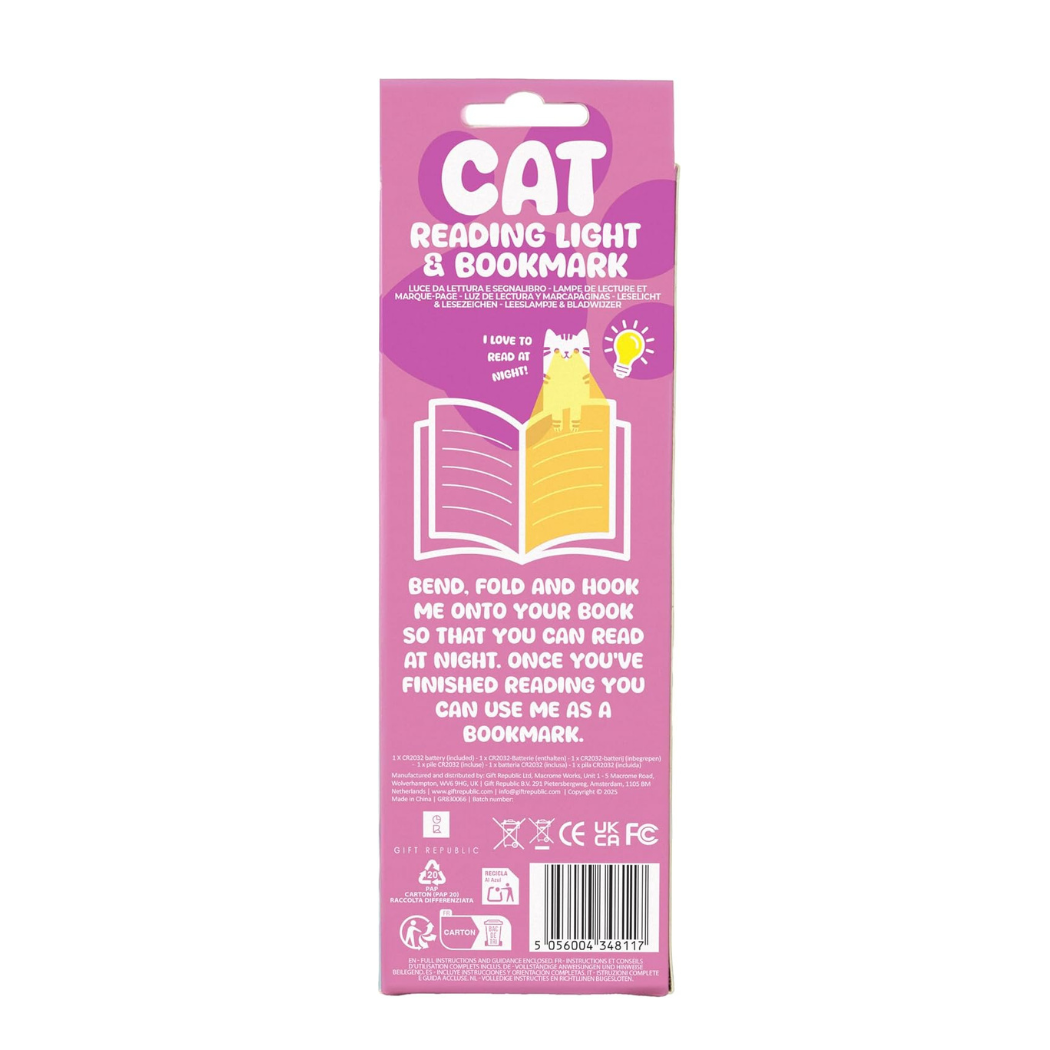 Cat Reading Light & Bookmark