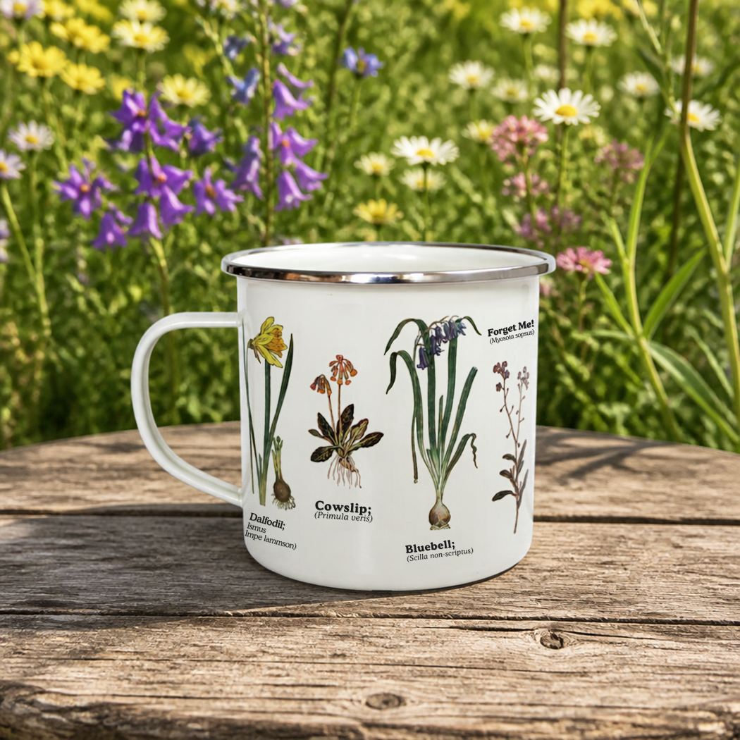 Wildflowers Enamel Mug