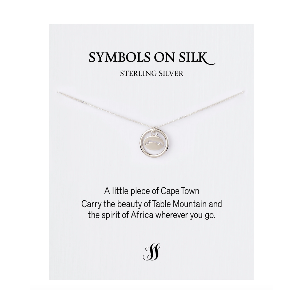 Sterling Silver Table Mountain Necklace (Sterling Silver or Gold-Dipped)