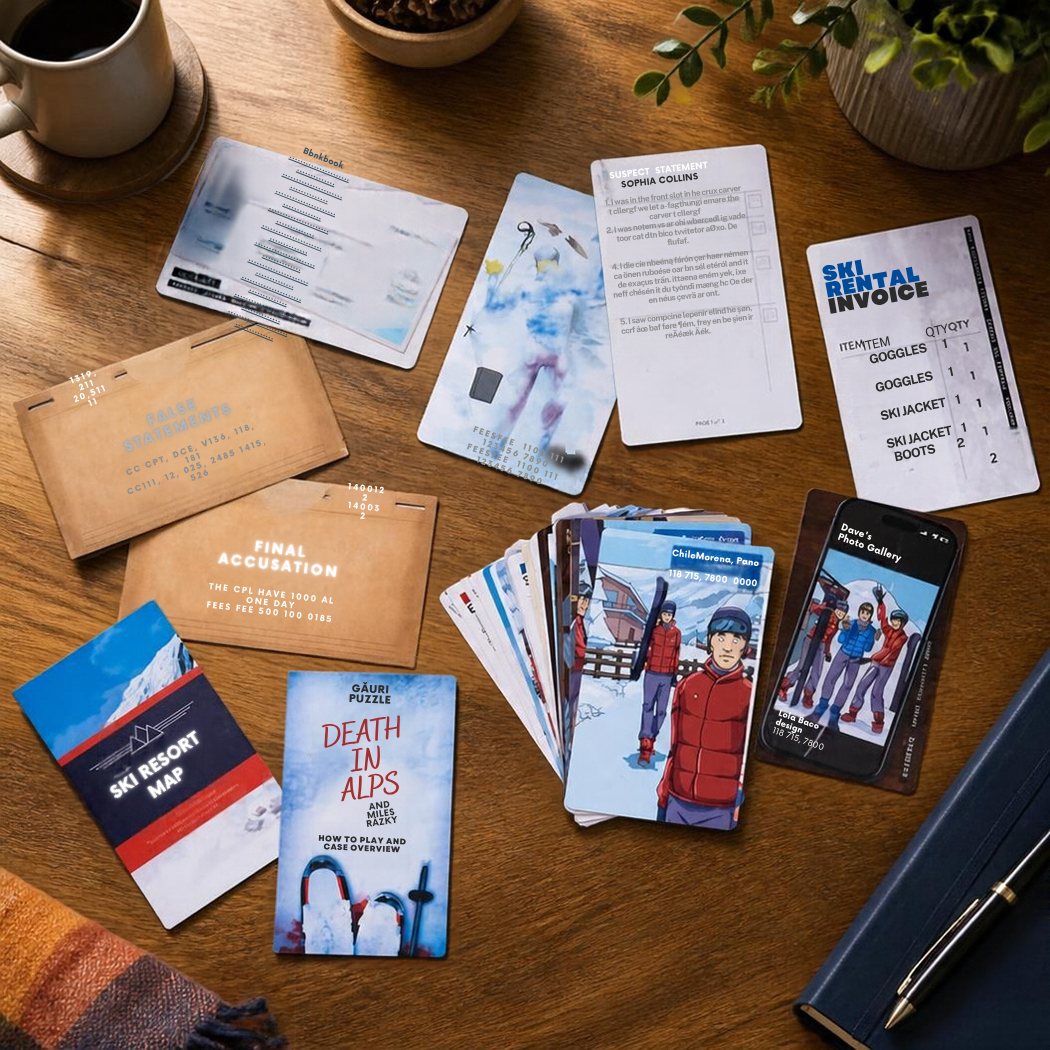 "Death in the Alps" Mini Murder Mystery Game