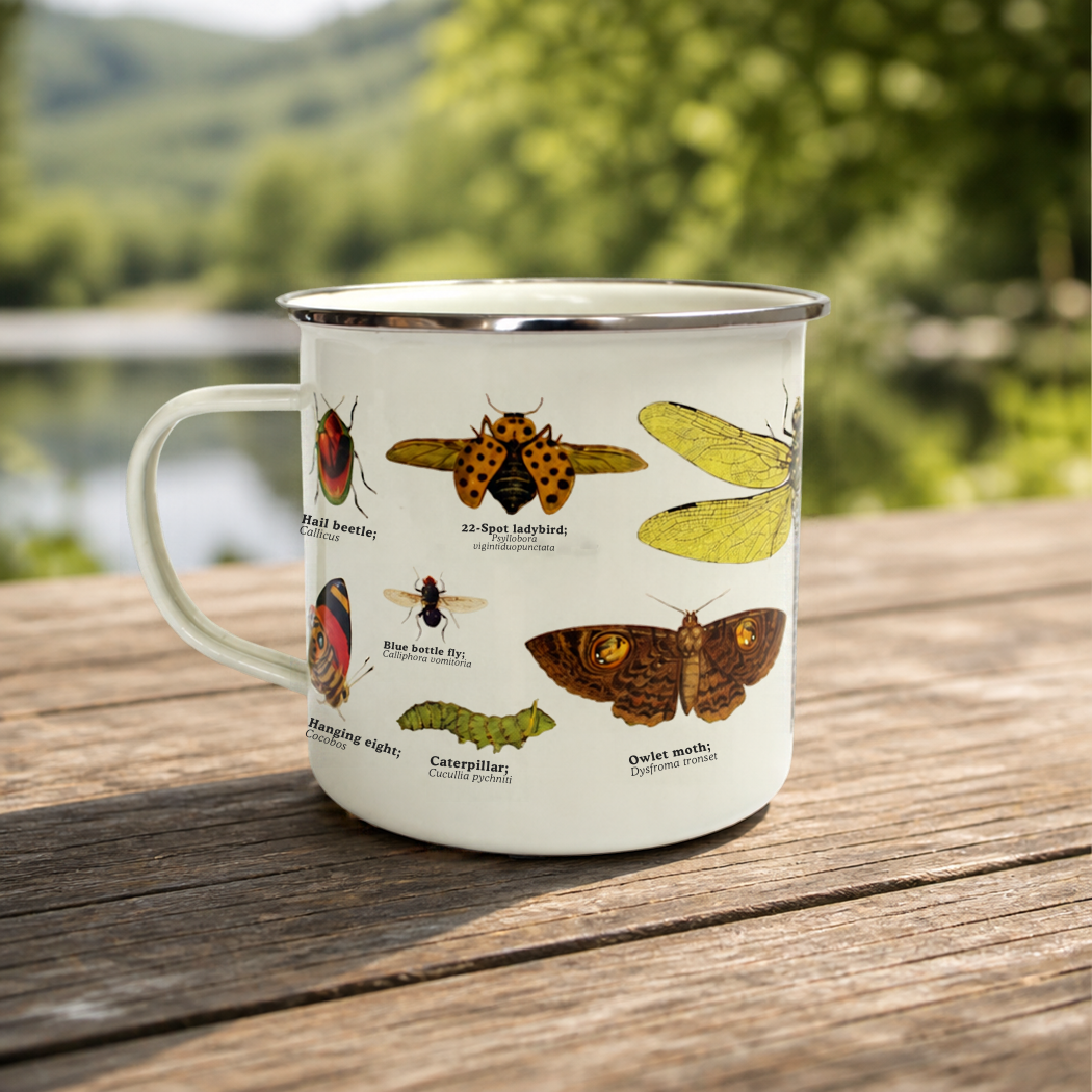 Insects Enamel Mug