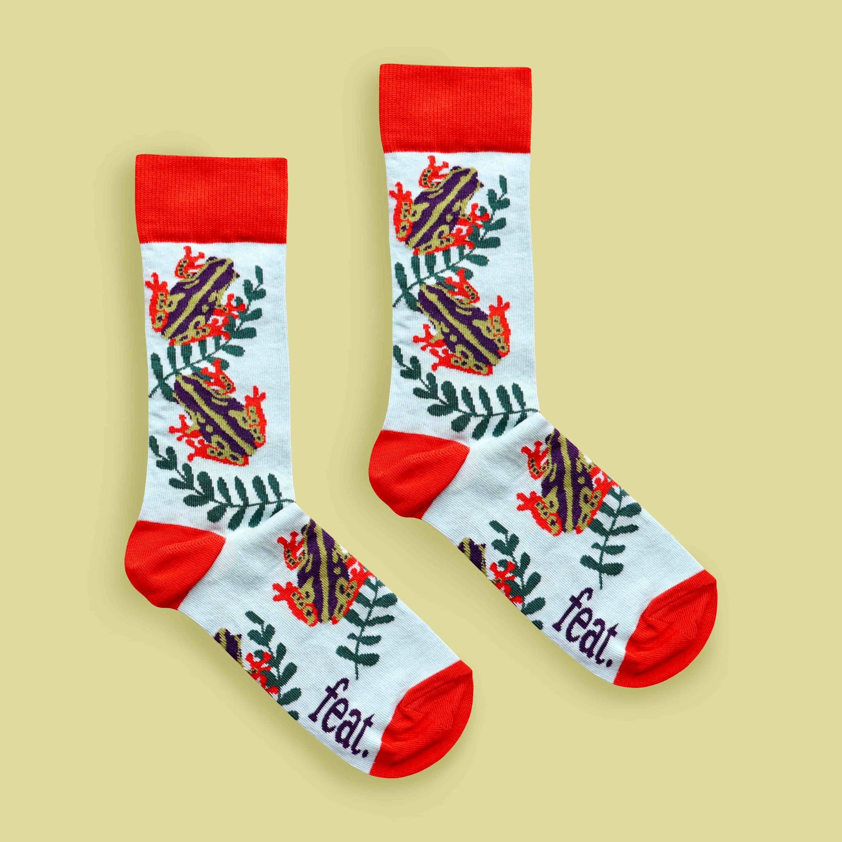 Painted Reed Frog Socks (His & Hers sizes)