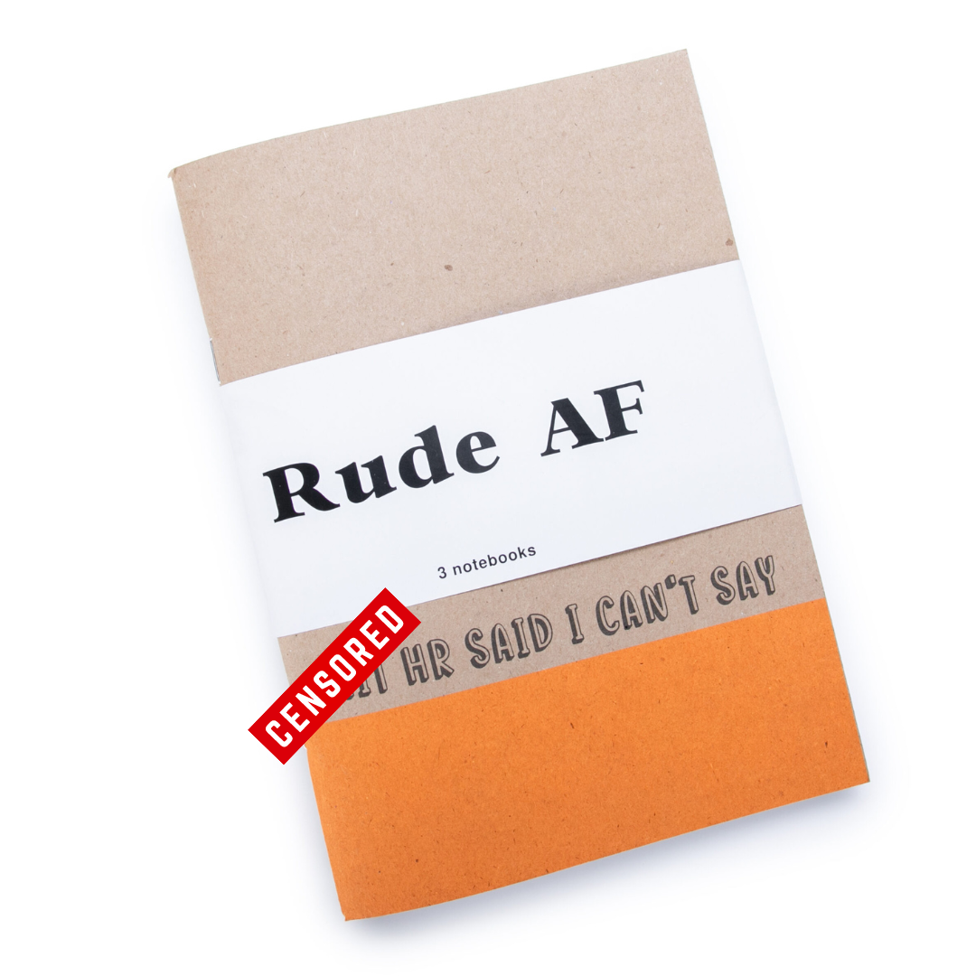 "Rude AF" Set of Three Notebooks