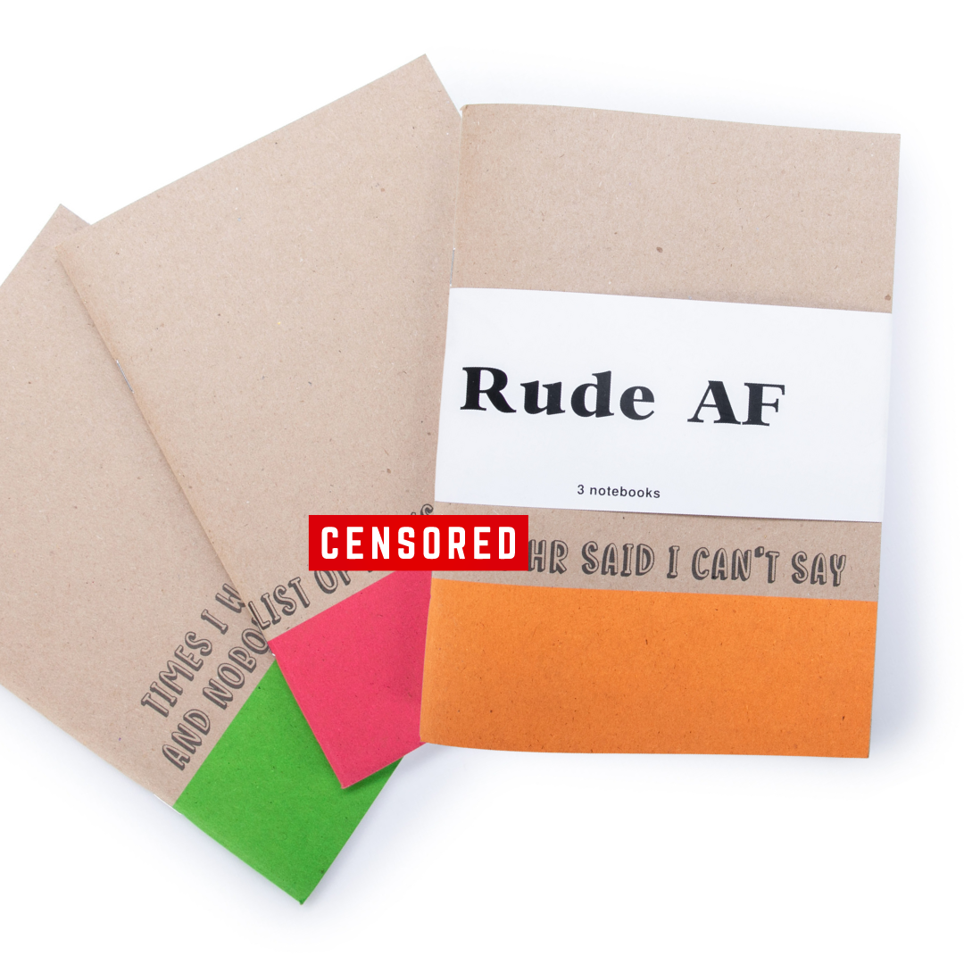 "Rude AF" Set of Three Notebooks