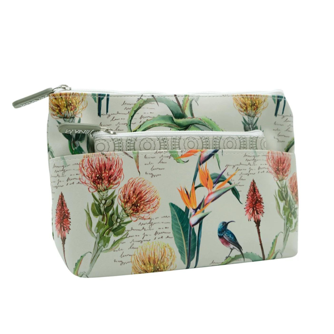 A South African Celebration Two-Piece Cosmetics Bag Set