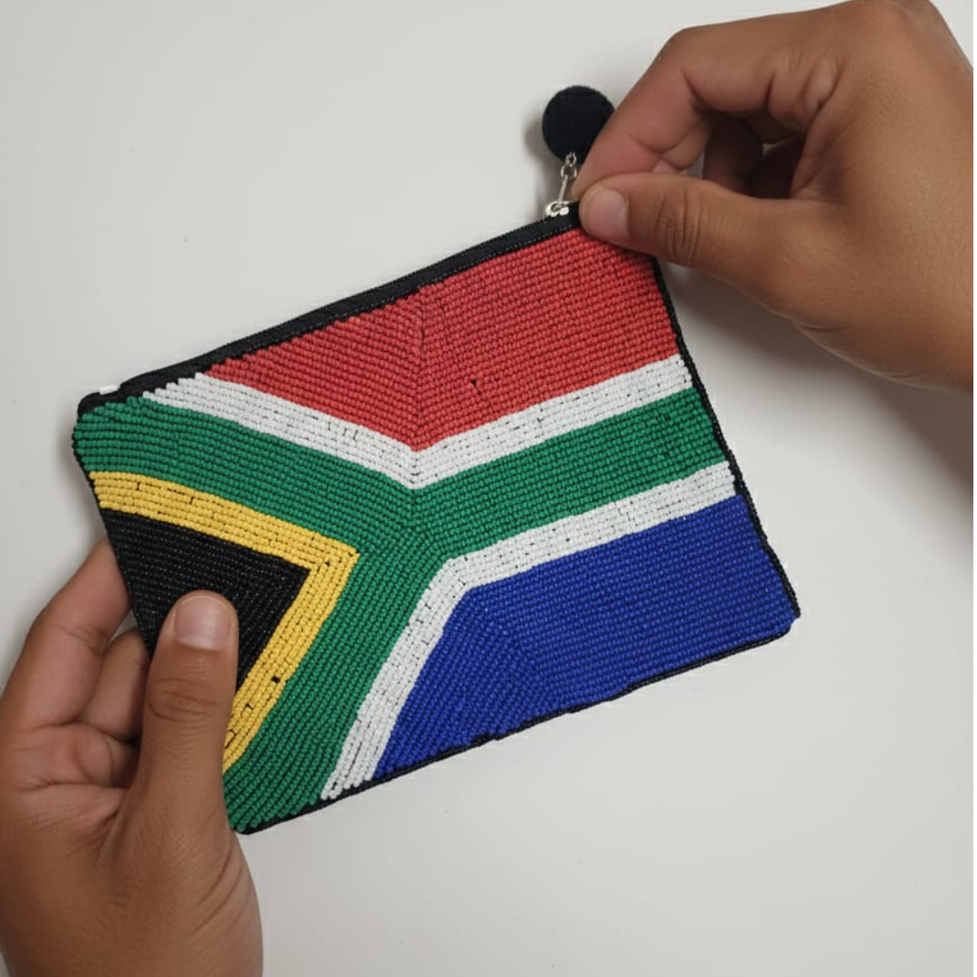 South African Flag Beaded Purse (assorted sizes)