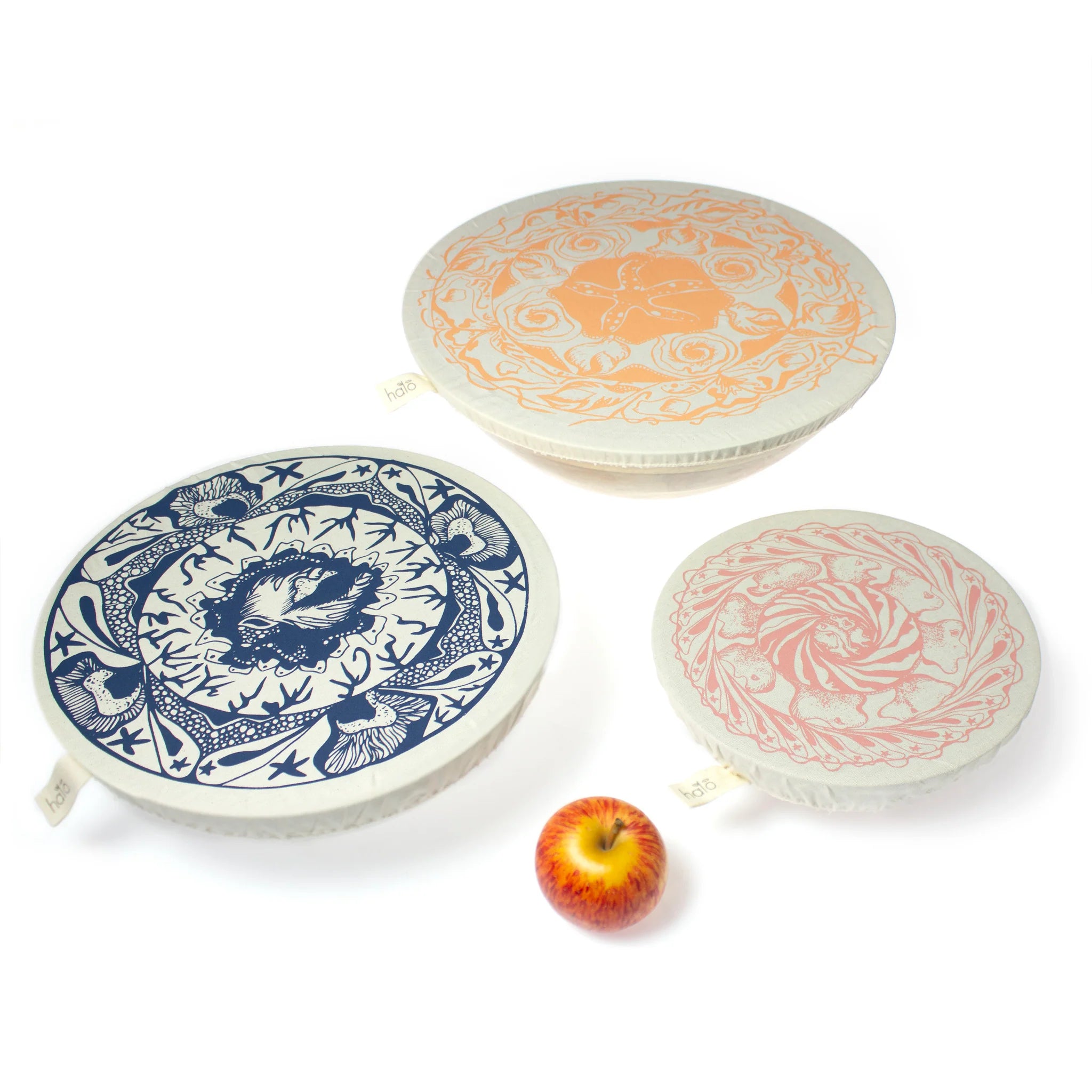 Halo "Starfish" Cotton Dish Covers (Large Set of 3)